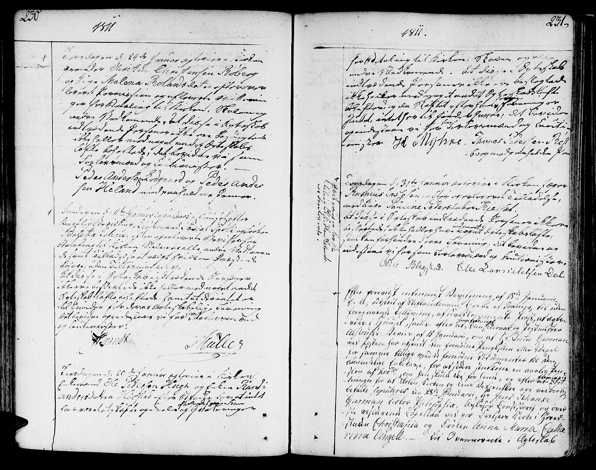 Ministerialprotokoller, klokkerbøker og fødselsregistre - Sør-Trøndelag, SAT/A-1456/602/L0105: Parish register (official) no. 602A03, 1774-1814, p. 230-231