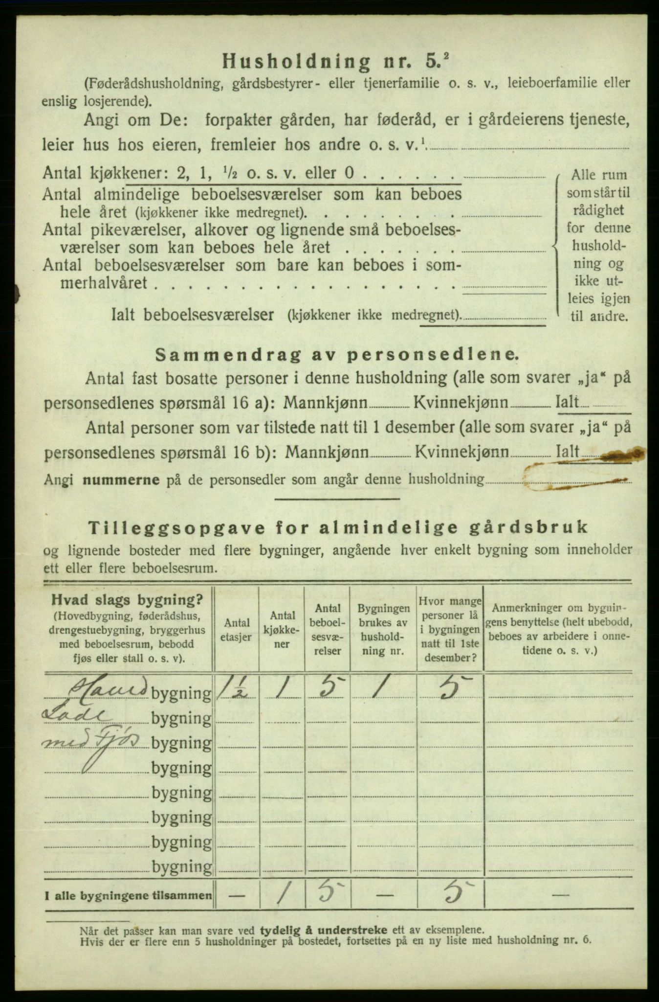 SAB, 1920 census for Skånevik, 1920, p. 1185