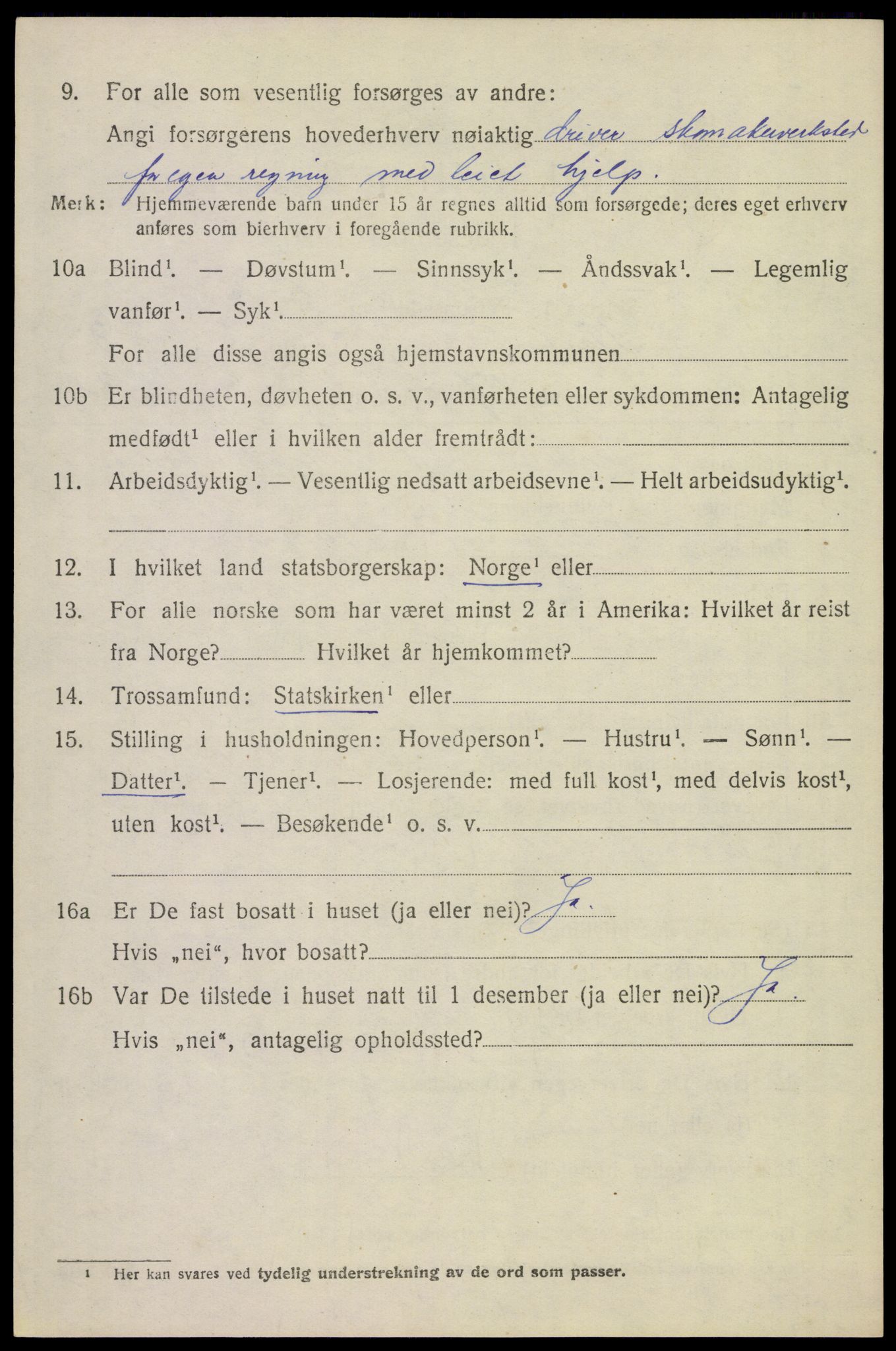SAST, 1920 census for Gjesdal, 1920, p. 2369