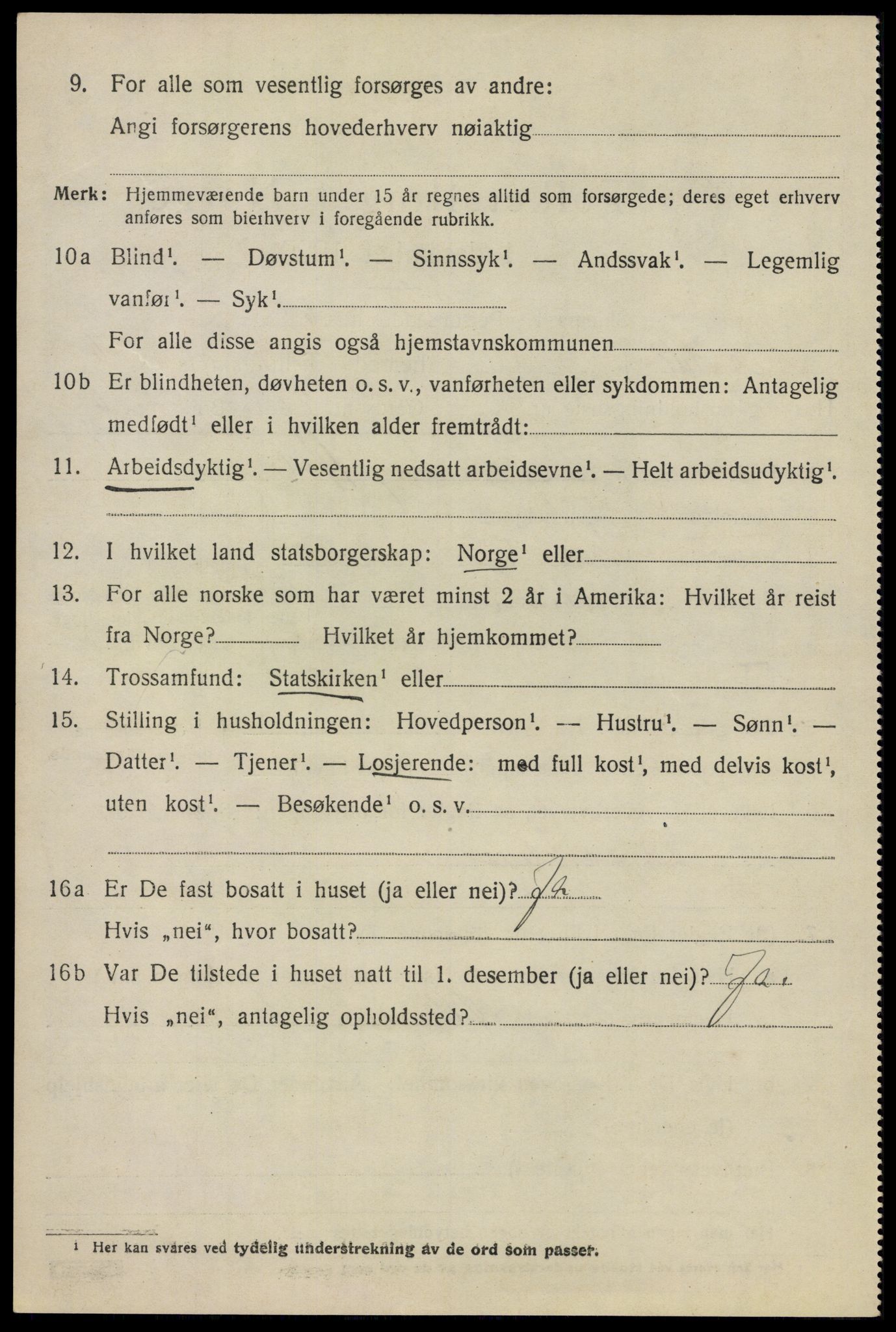 SAO, 1920 census for Nesodden, 1920, p. 5484