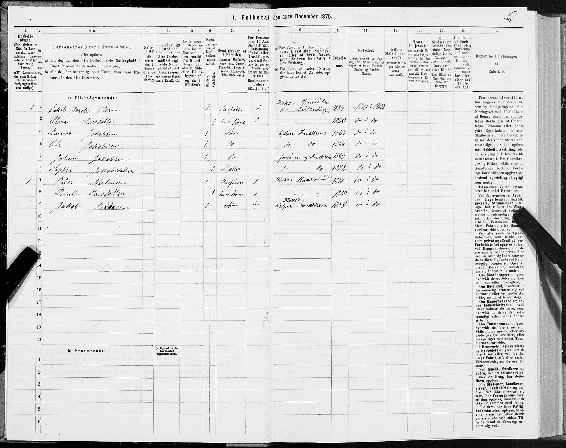 SAT, 1875 census for 1836P Rødøy, 1875, p. 4002