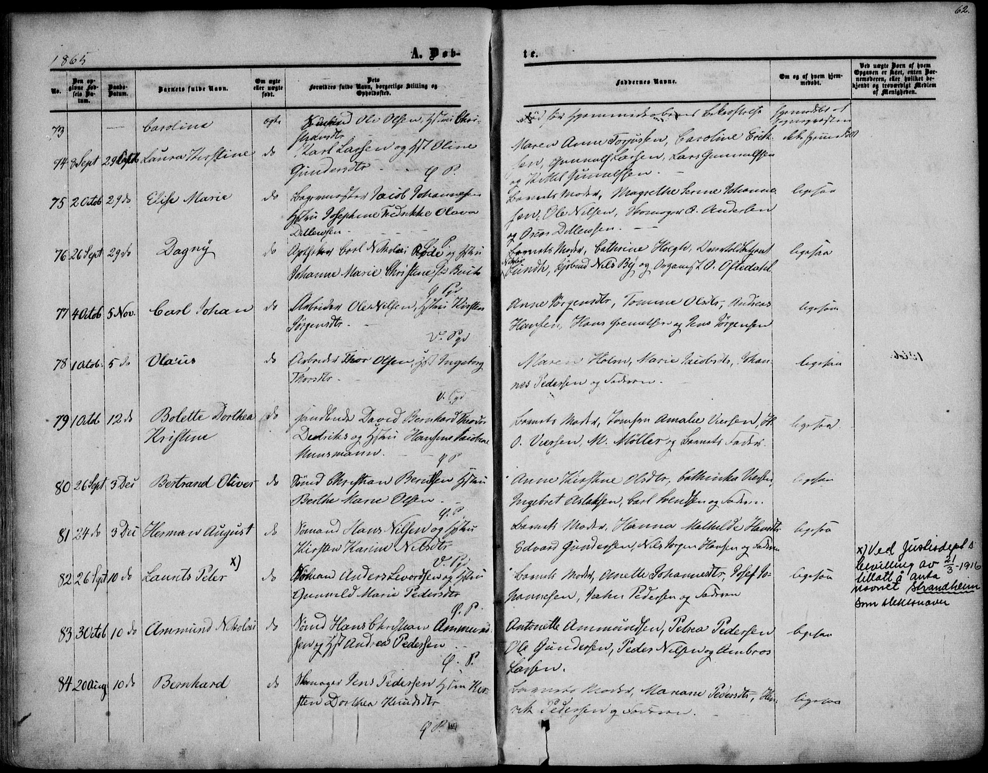 Porsgrunn kirkebøker , SAKO/A-104/F/Fa/L0007: Parish register (official) no. 7, 1858-1877, p. 62
