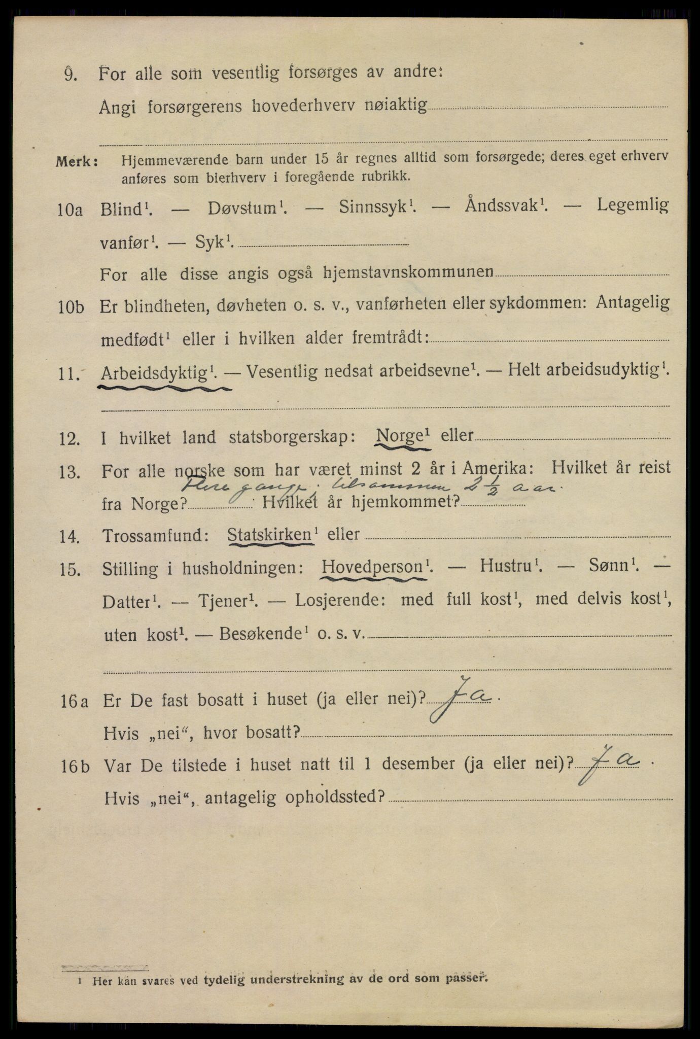 SAO, 1920 census for Hvitsten, 1920, p. 147