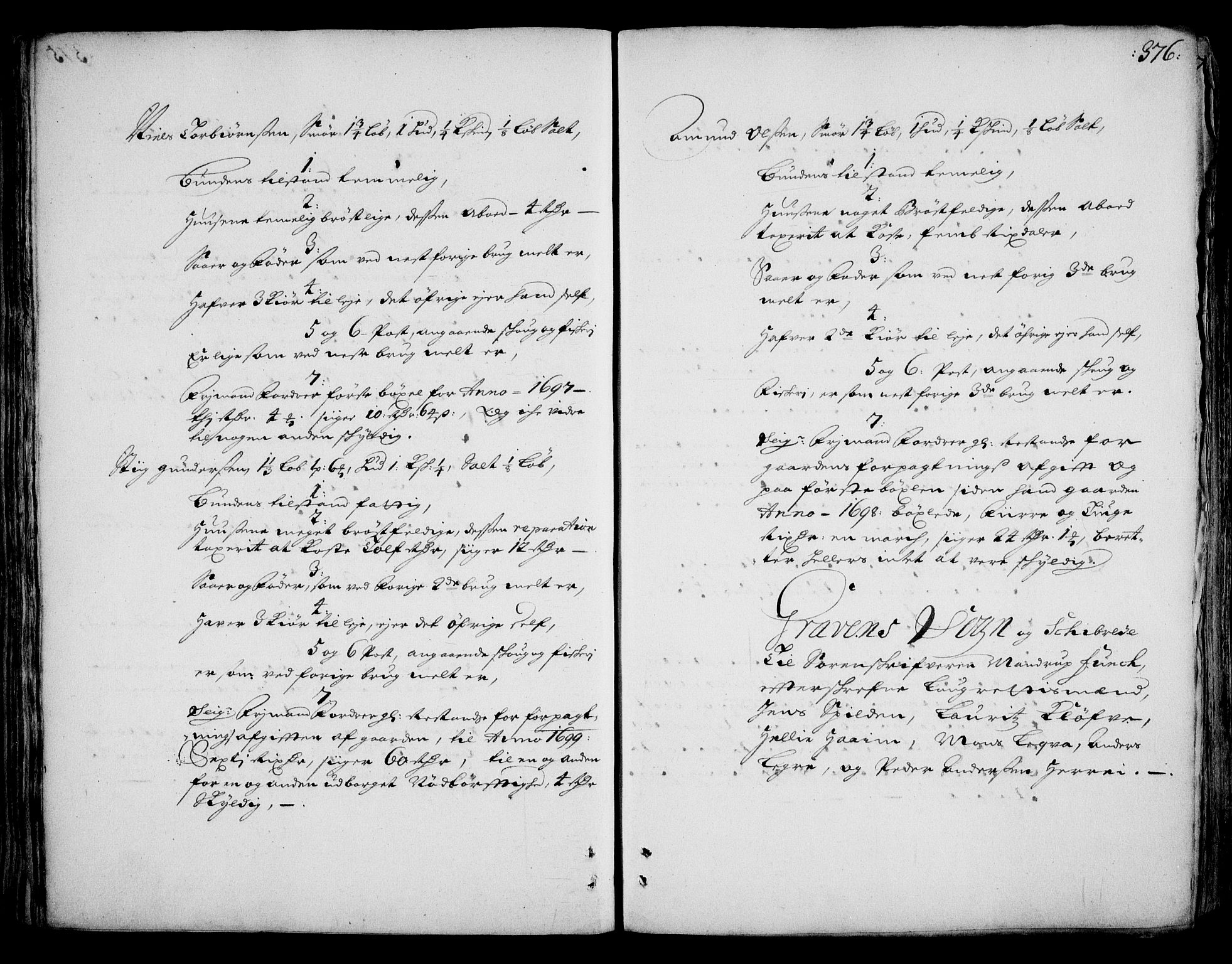 Rentekammeret inntil 1814, Realistisk ordnet avdeling, AV/RA-EA-4070/On/L0002: [Jj 3]: Besiktigelsesforretninger over Halsnøy klosters gods, 1659-1703, p. 375b-376a