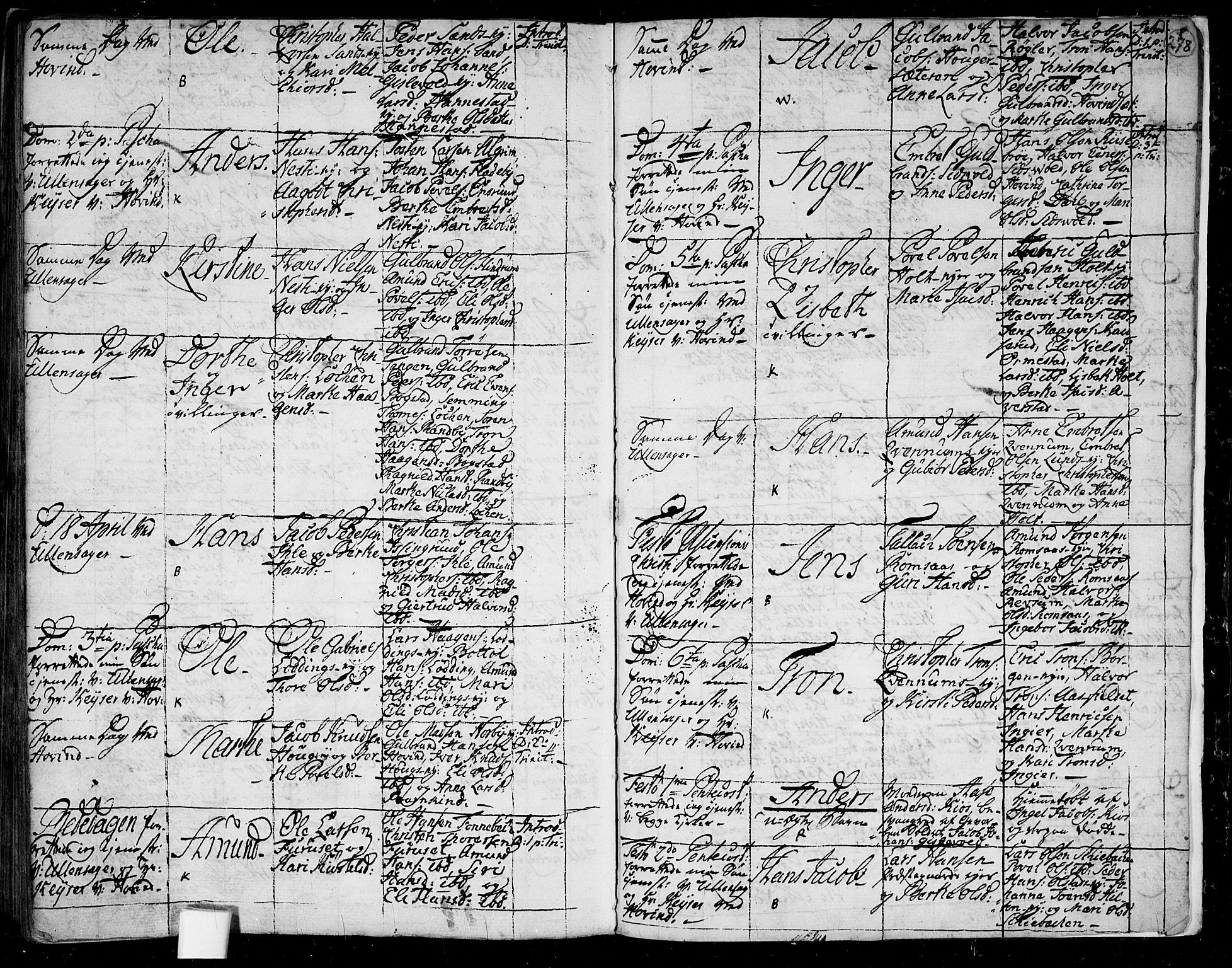 Ullensaker prestekontor Kirkebøker, AV/SAO-A-10236a/F/Fa/L0006: Parish register (official) no. I 6, 1762-1785, p. 278