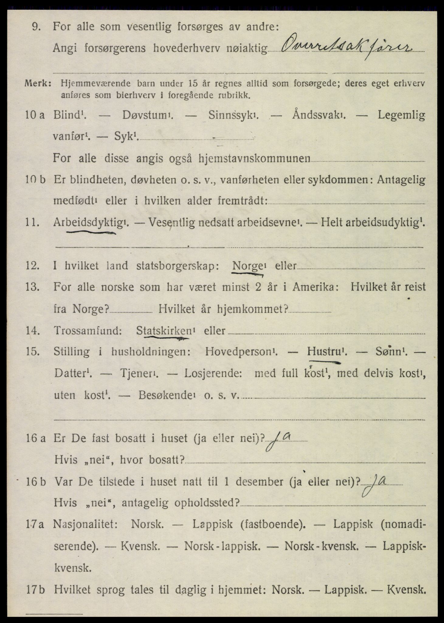 SAT, 1920 census for Brønnøy, 1920, p. 5041