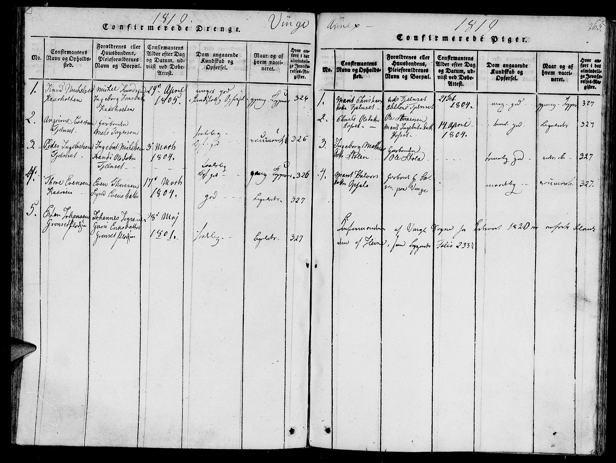 Ministerialprotokoller, klokkerbøker og fødselsregistre - Sør-Trøndelag, SAT/A-1456/630/L0491: Parish register (official) no. 630A04, 1818-1830, p. 265