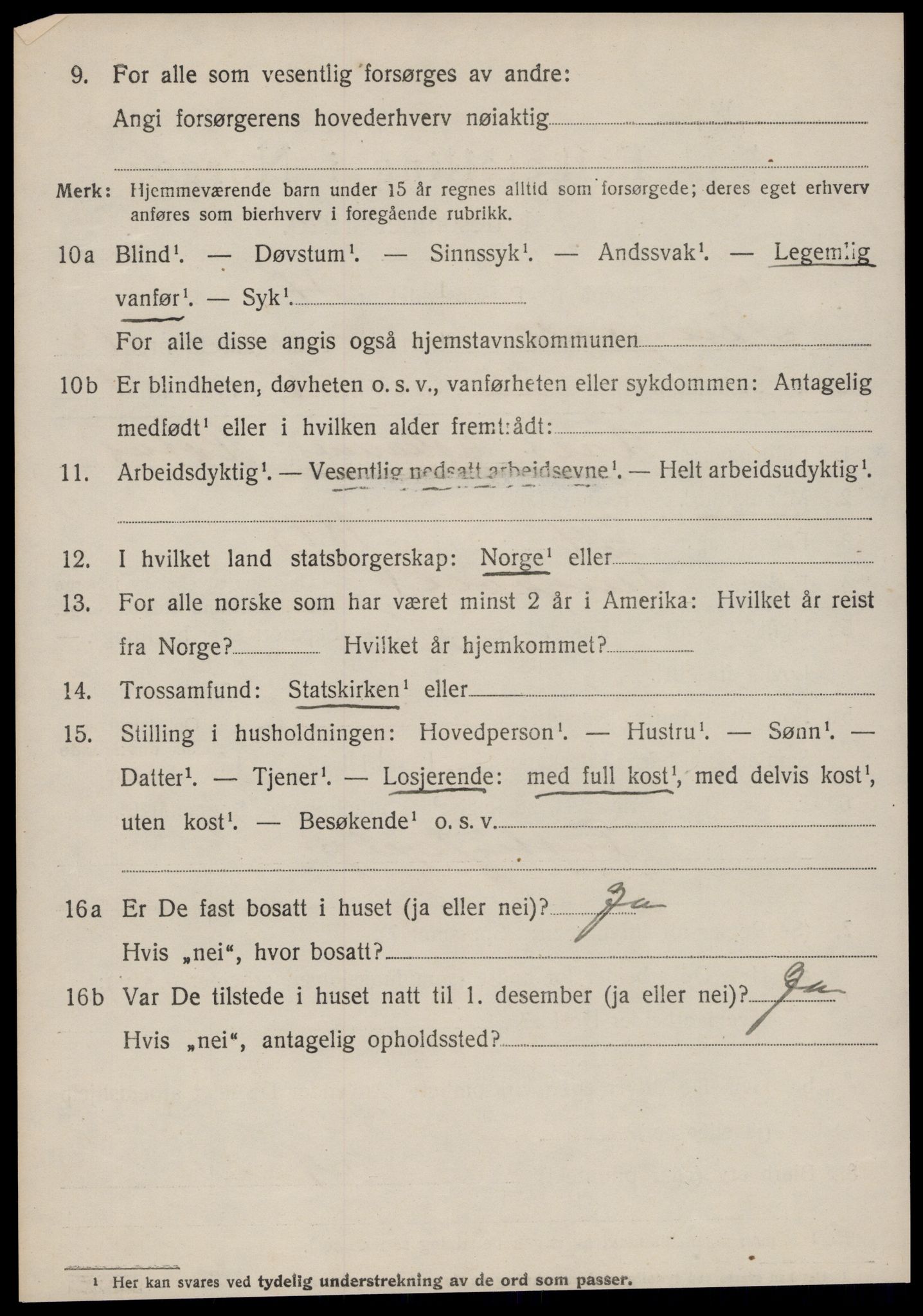 SAT, 1920 census for Tingvoll, 1920, p. 6251