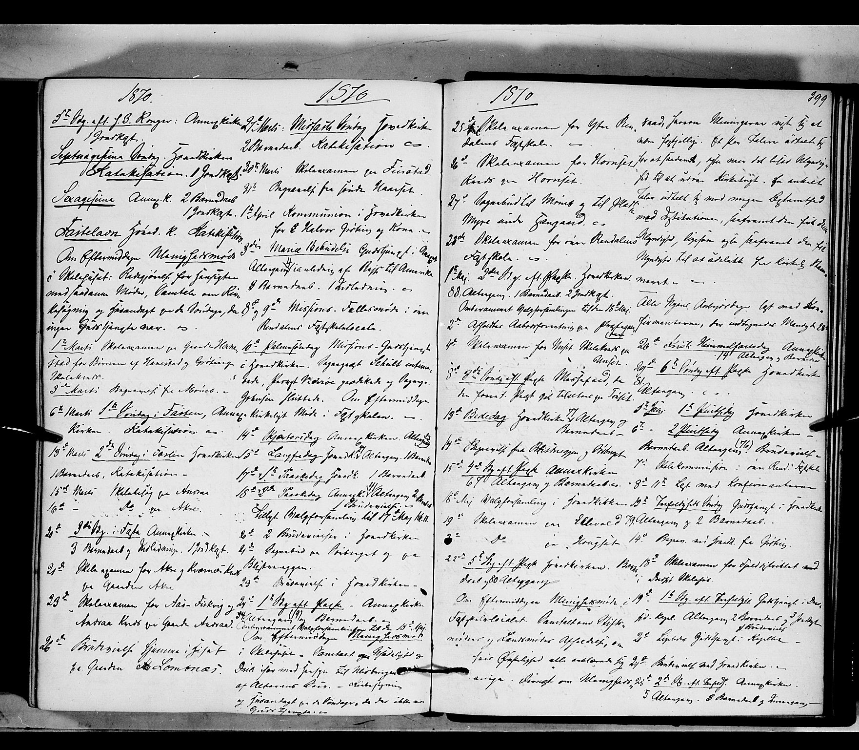 Rendalen prestekontor, AV/SAH-PREST-054/H/Ha/Haa/L0006: Parish register (official) no. 6, 1867-1877, p. 399