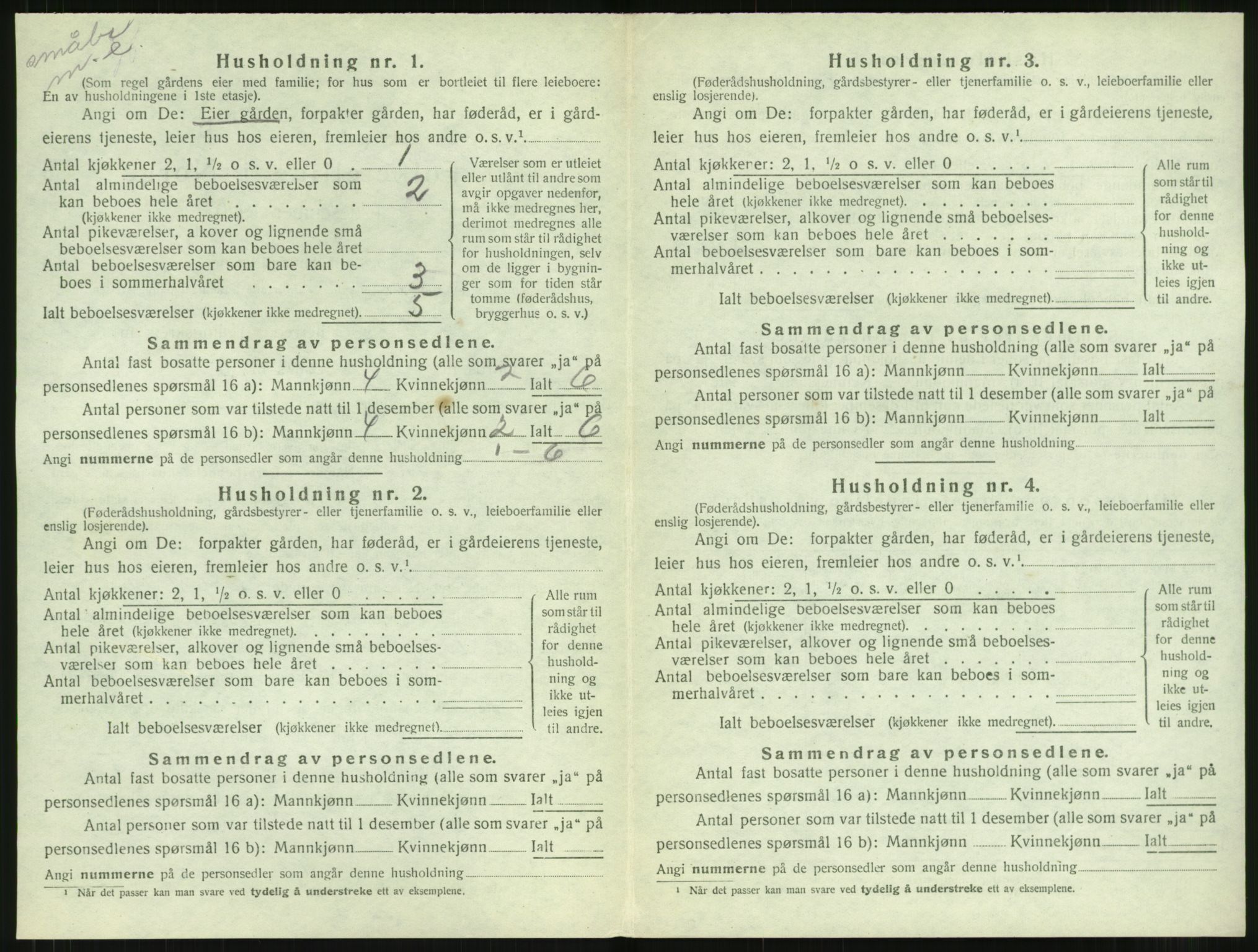 SAT, 1920 census for Aure, 1920, p. 775