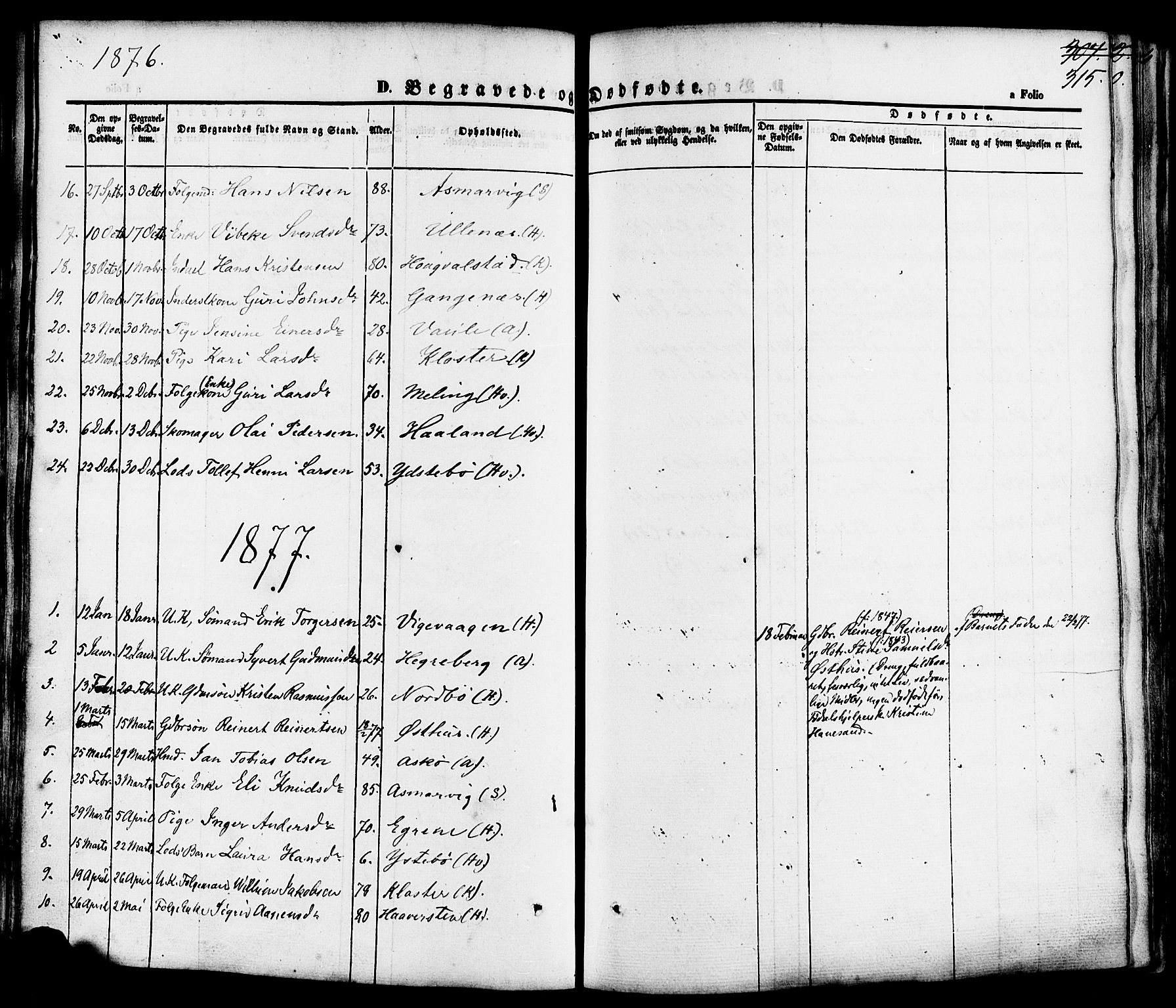 Rennesøy sokneprestkontor, SAST/A -101827/H/Ha/Haa/L0006: Parish register (official) no. A 6, 1860-1878, p. 315