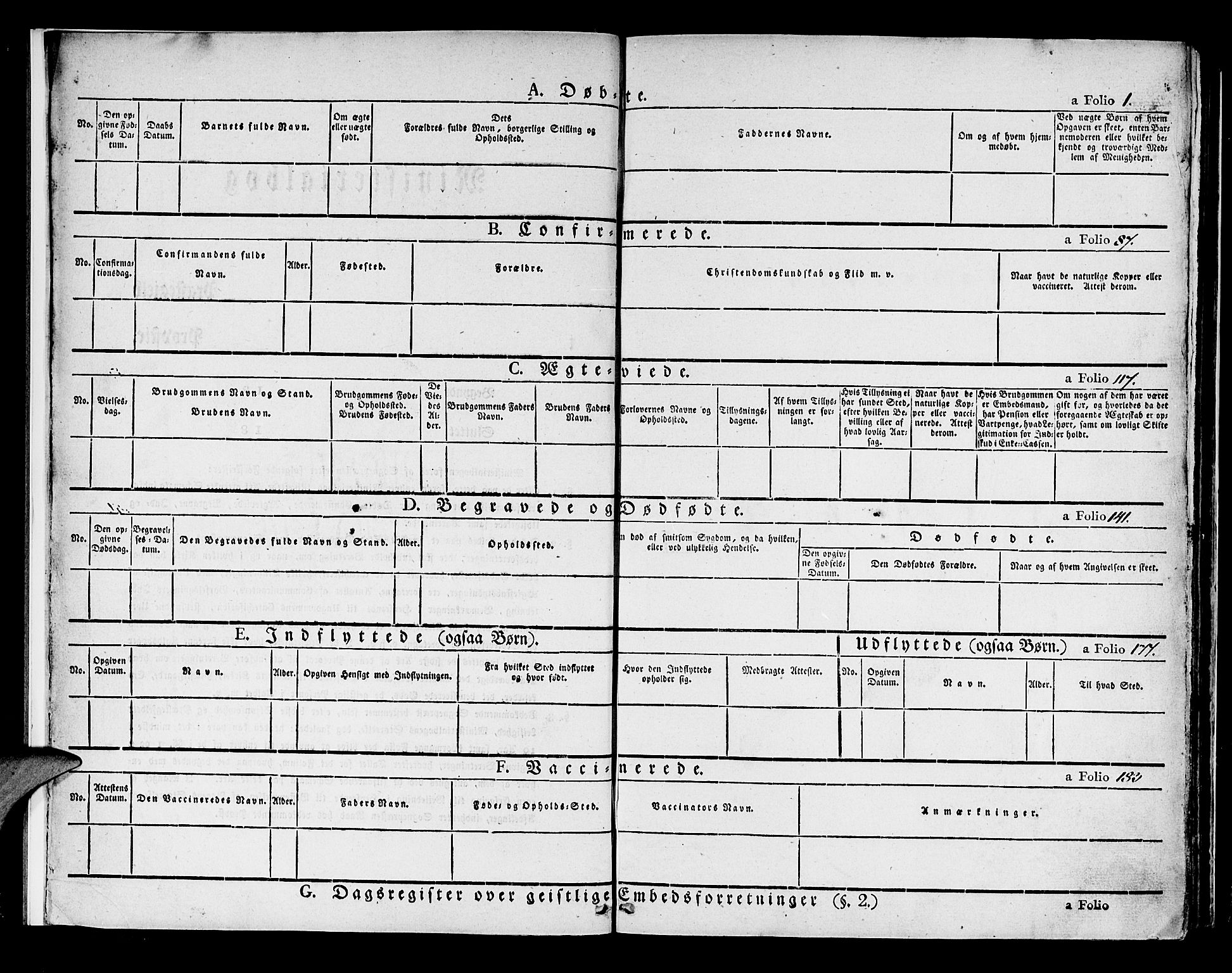 Luster sokneprestembete, AV/SAB-A-81101/H/Haa/Haaa/L0005: Parish register (official) no. A 5, 1831-1841