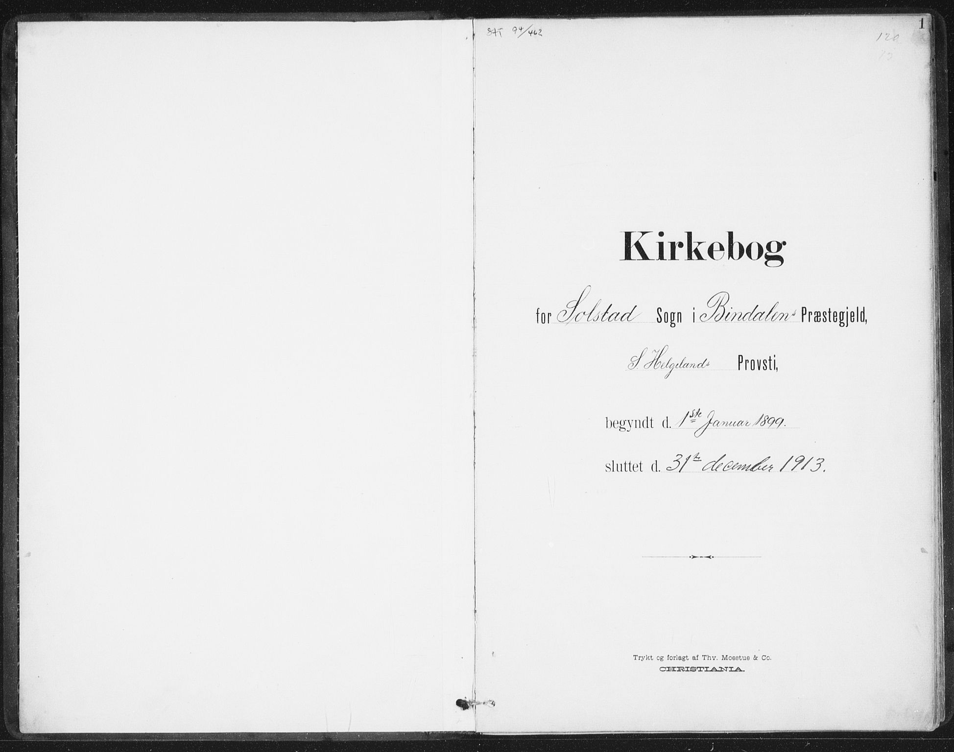 Ministerialprotokoller, klokkerbøker og fødselsregistre - Nordland, AV/SAT-A-1459/811/L0167: Parish register (official) no. 811A04, 1899-1913, p. 1