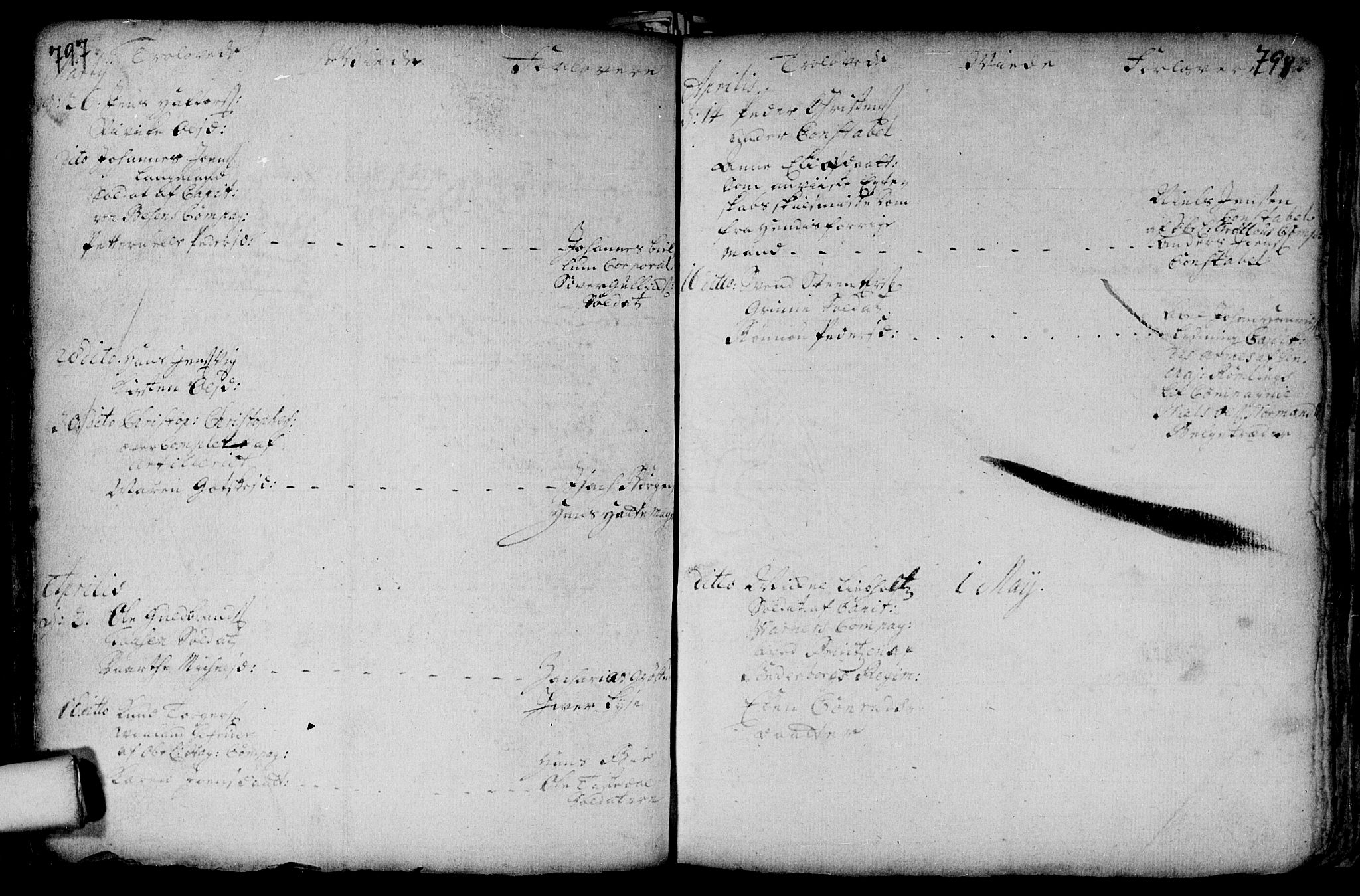 Aker prestekontor kirkebøker, AV/SAO-A-10861/F/L0002: Parish register (official) no. 2, 1714-1720, p. 797-798