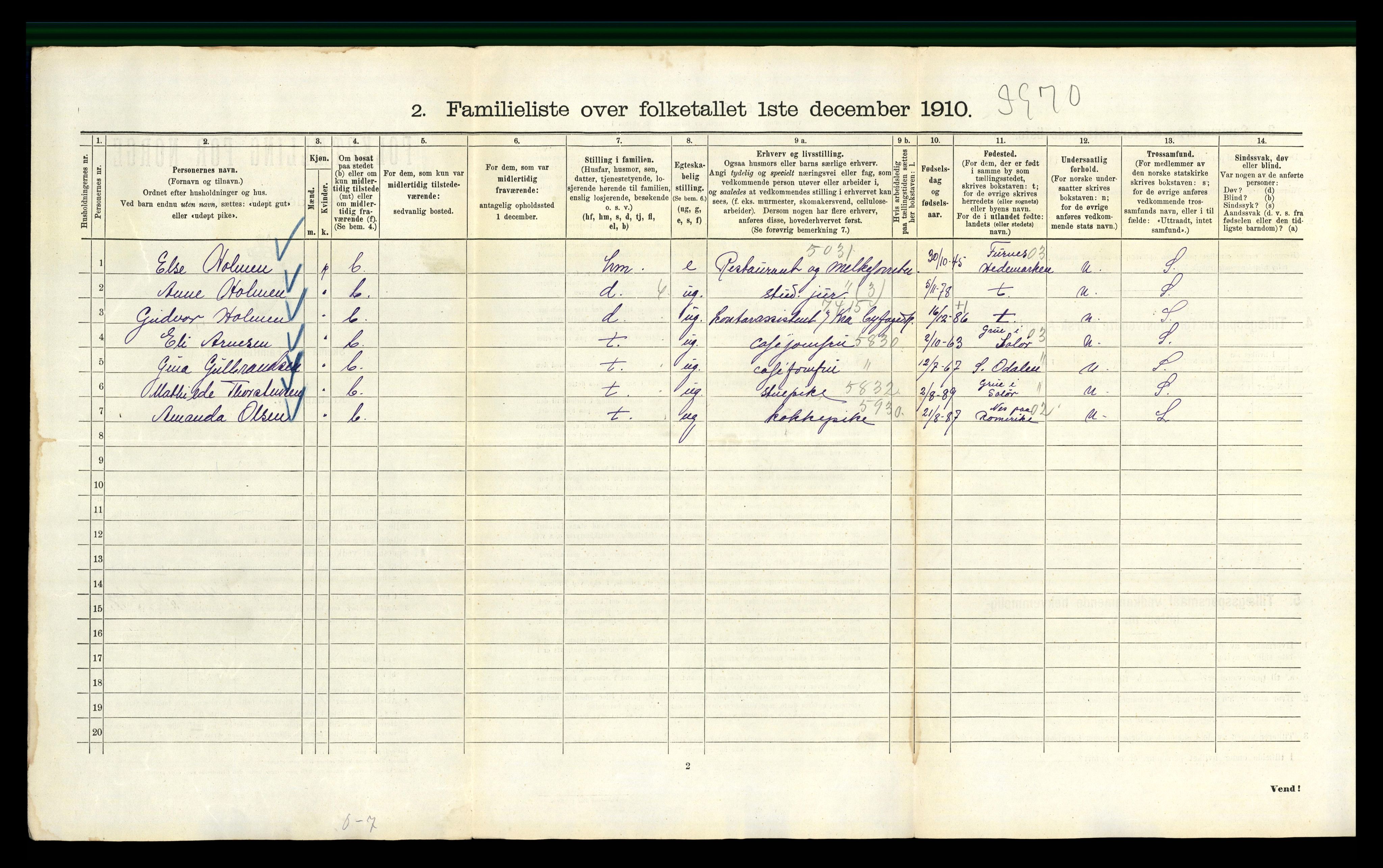 RA, 1910 census for Kristiania, 1910, p. 72146