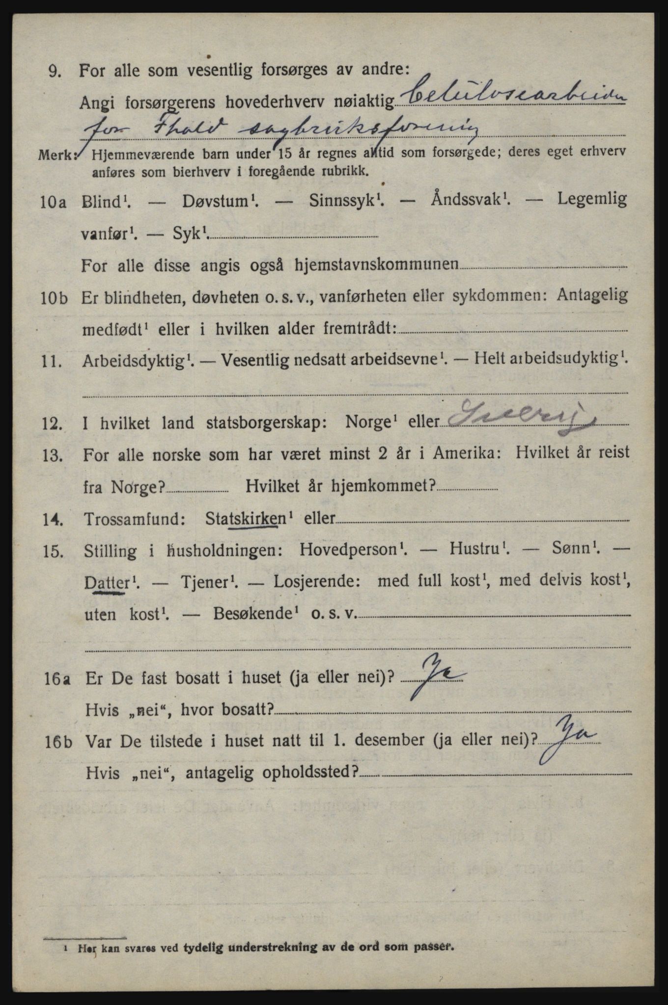 SAO, 1920 census for Berg, 1920, p. 5968