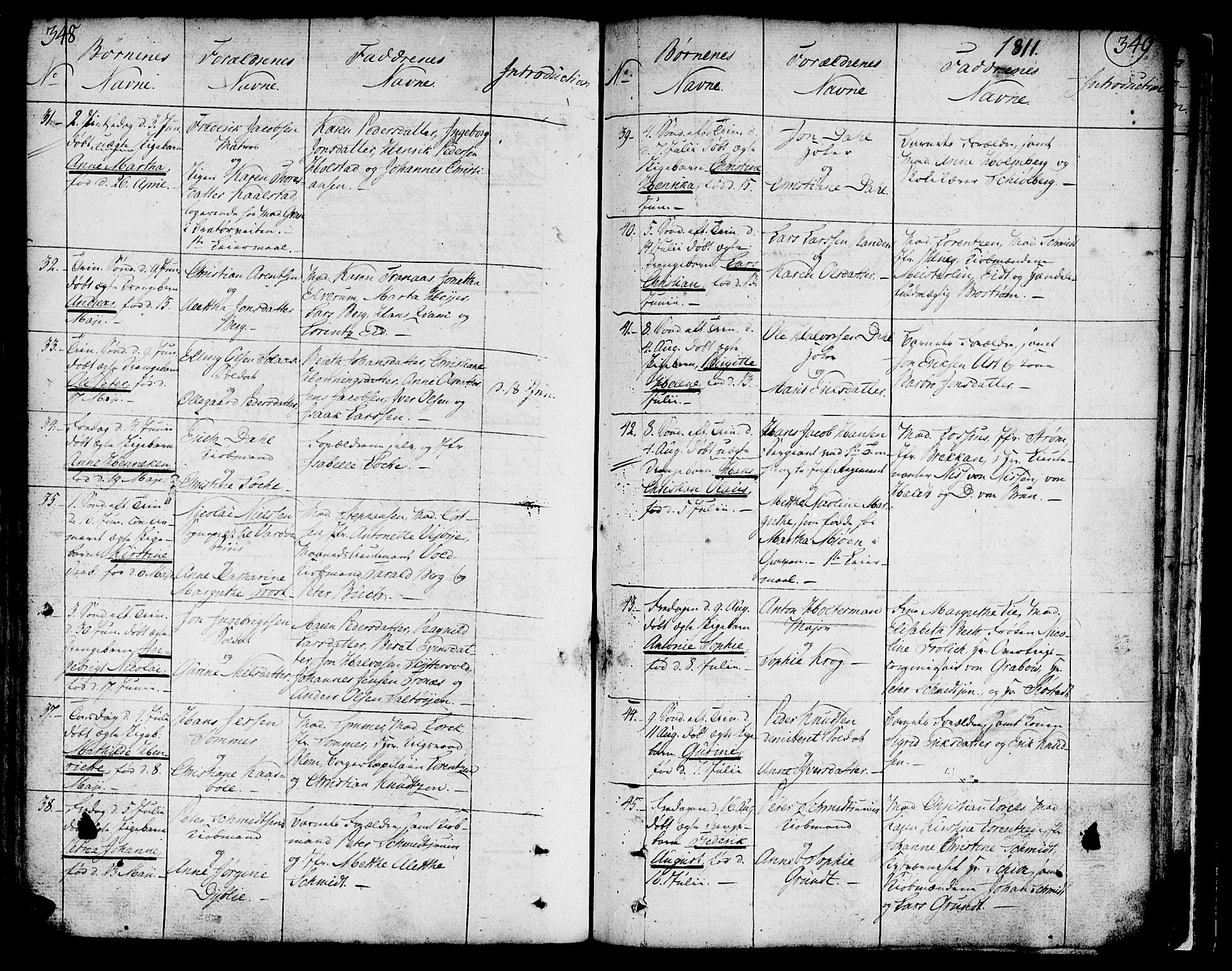 Ministerialprotokoller, klokkerbøker og fødselsregistre - Sør-Trøndelag, SAT/A-1456/602/L0104: Parish register (official) no. 602A02, 1774-1814, p. 348-349