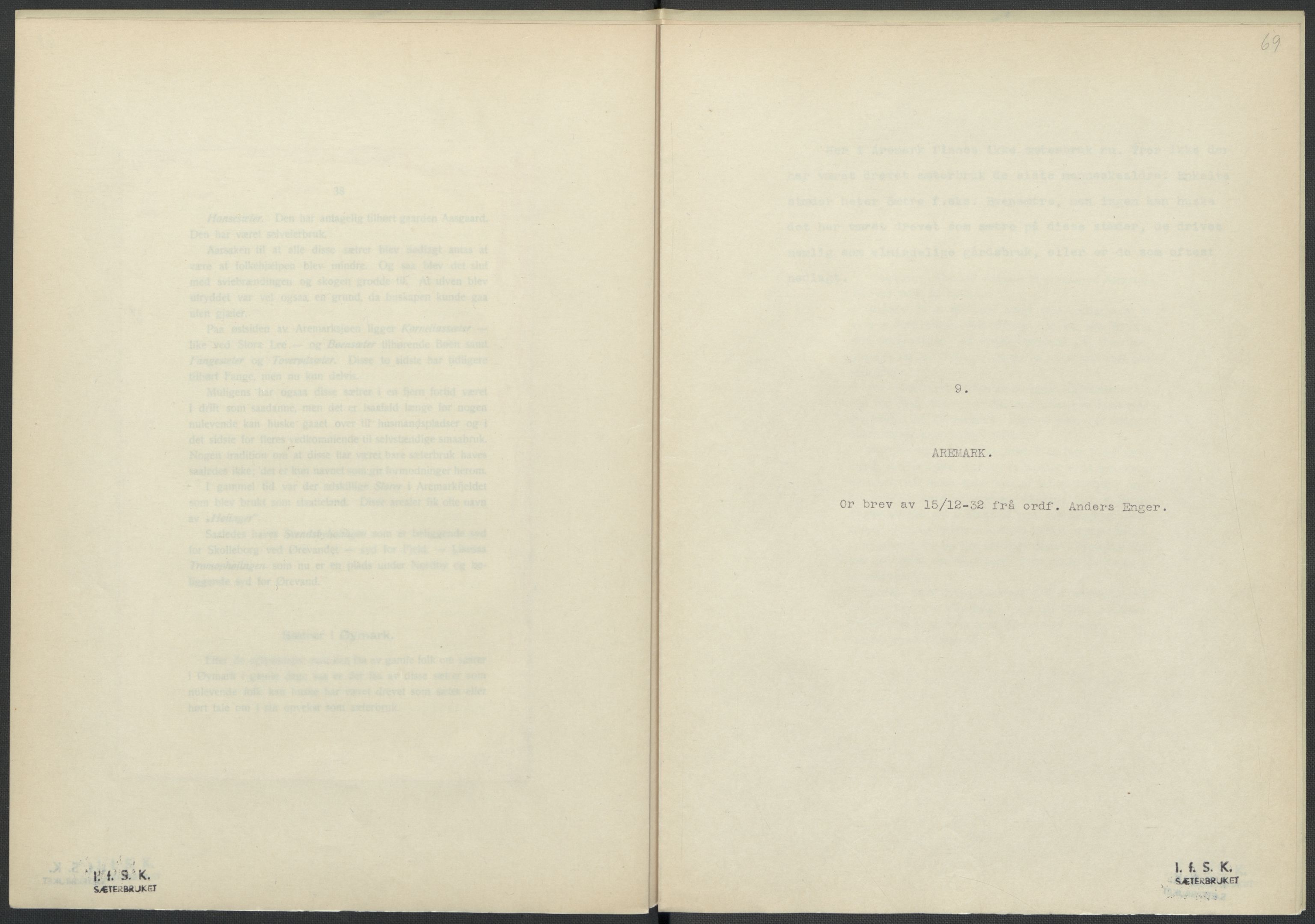 Instituttet for sammenlignende kulturforskning, AV/RA-PA-0424/F/Fc/L0002/0001: Eske B2: / Østfold (perm I), 1932-1935, p. 69