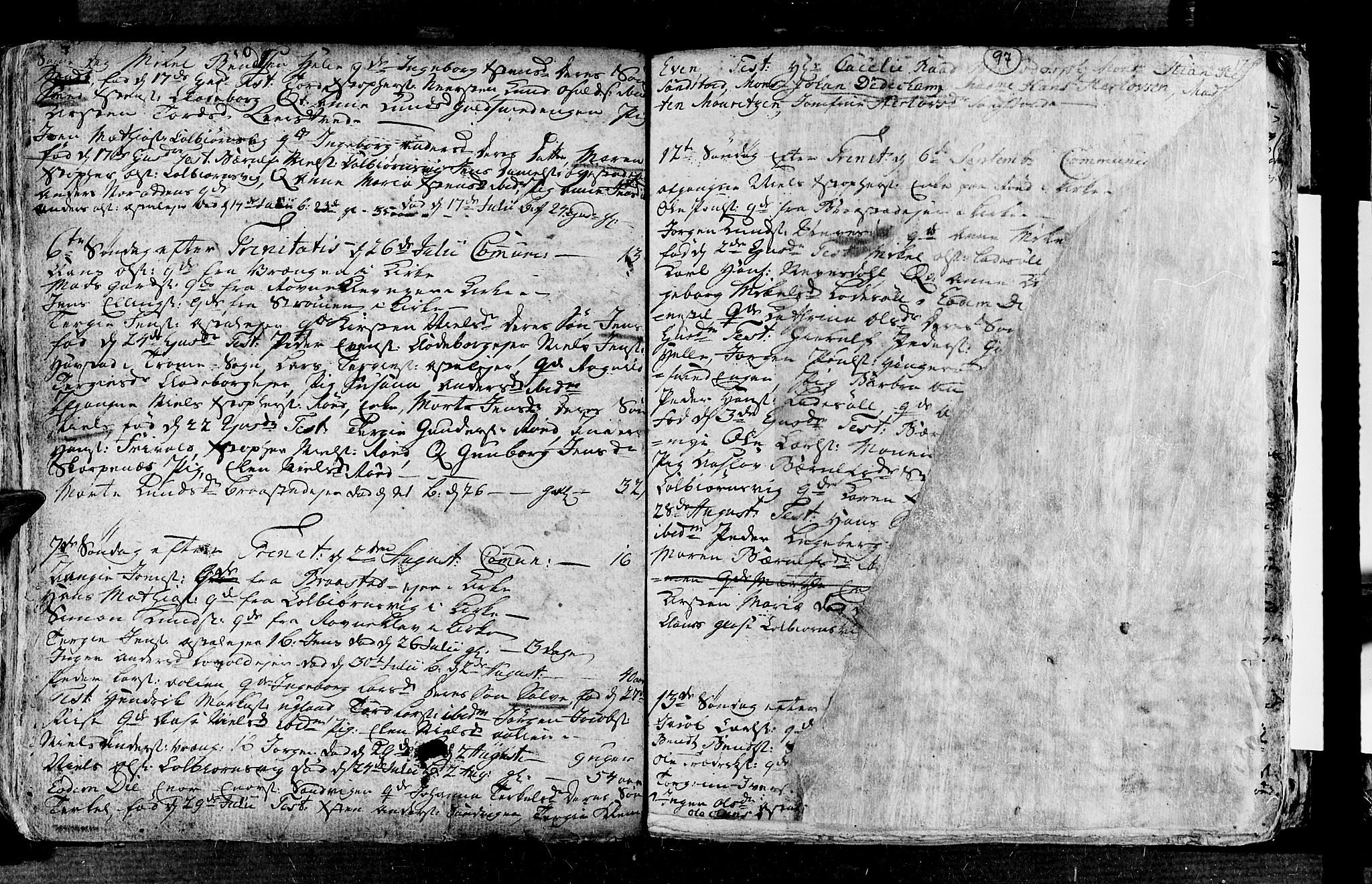 Øyestad sokneprestkontor, AV/SAK-1111-0049/F/Fa/L0006: Parish register (official) no. A 6, 1758-1776, p. 97