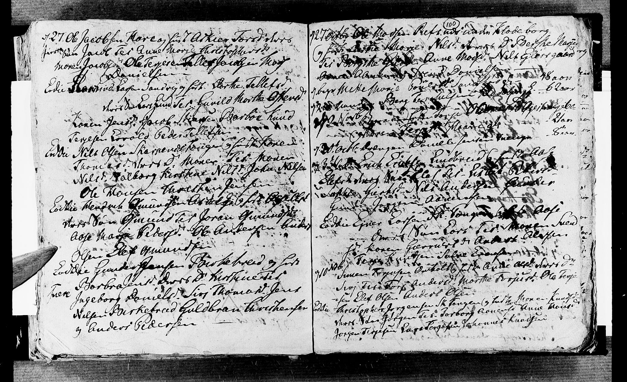 Øyestad sokneprestkontor, AV/SAK-1111-0049/F/Fb/L0002: Parish register (copy) no. B 2, 1795-1807, p. 100