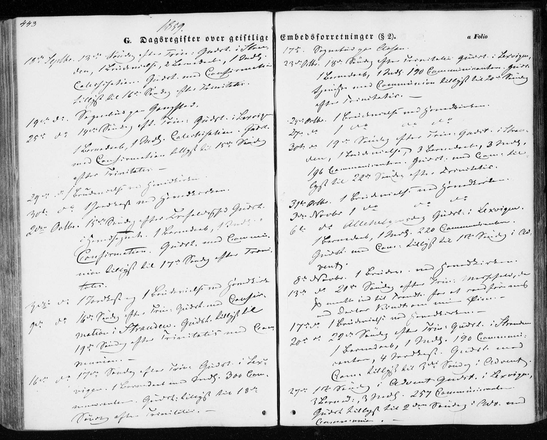 Ministerialprotokoller, klokkerbøker og fødselsregistre - Nord-Trøndelag, SAT/A-1458/701/L0008: Parish register (official) no. 701A08 /1, 1854-1863, p. 443