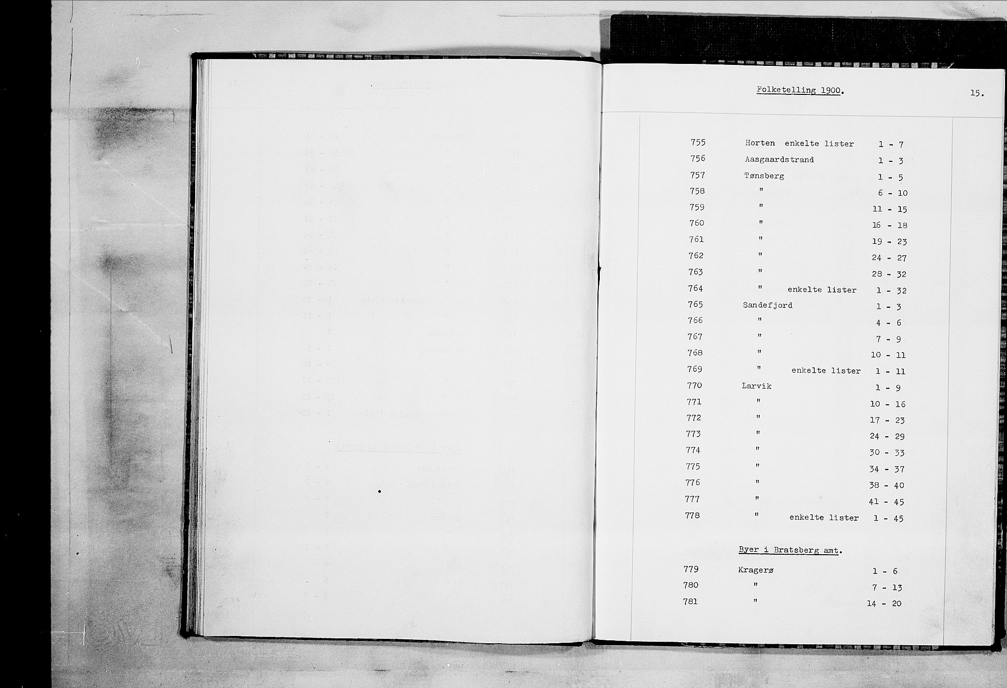 SAKO, 1900 census for Kragerø, 1900, p. 1676