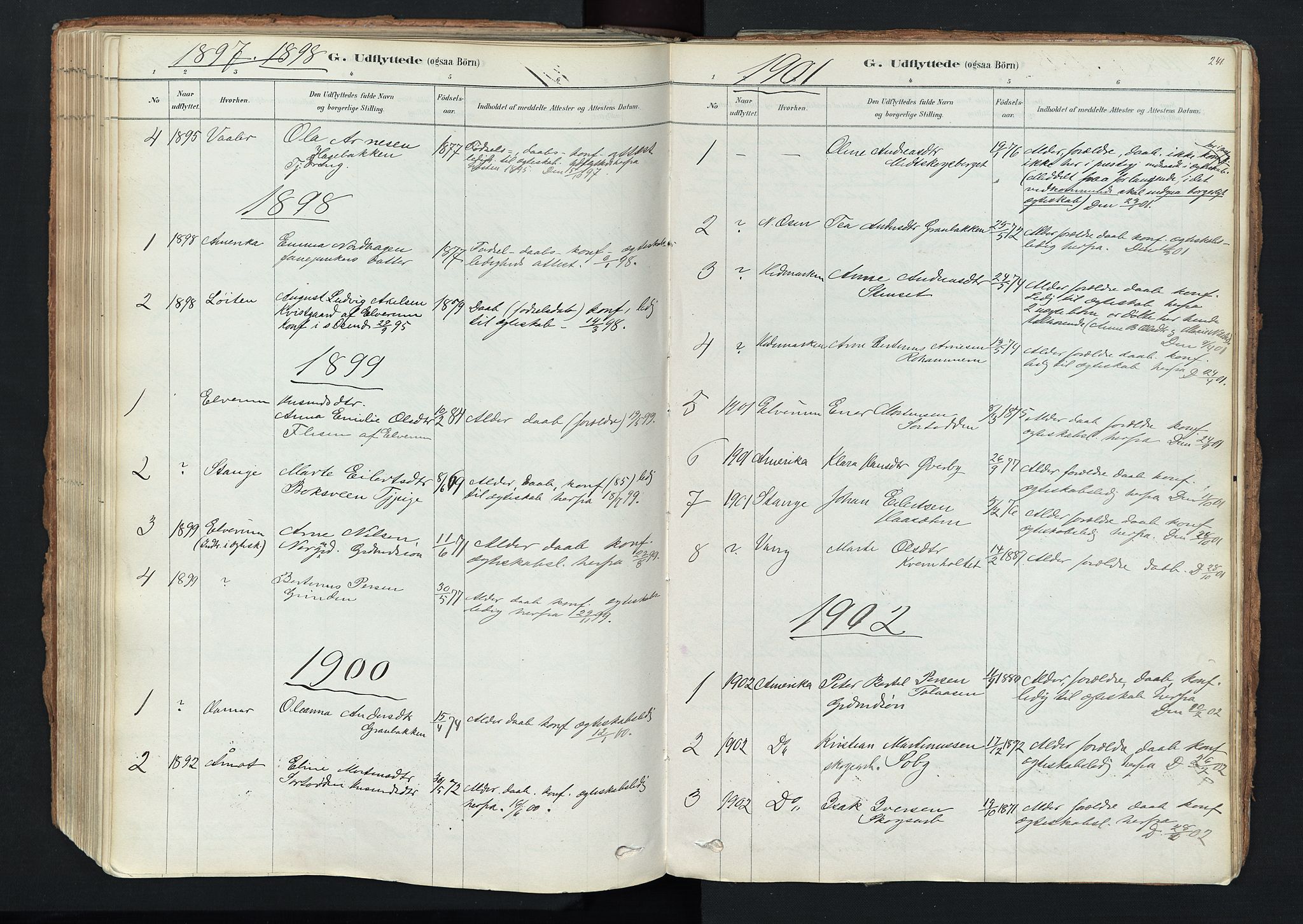 Trysil prestekontor, SAH/PREST-046/H/Ha/Haa/L0011: Parish register (official) no. 11, 1878-1912, p. 241