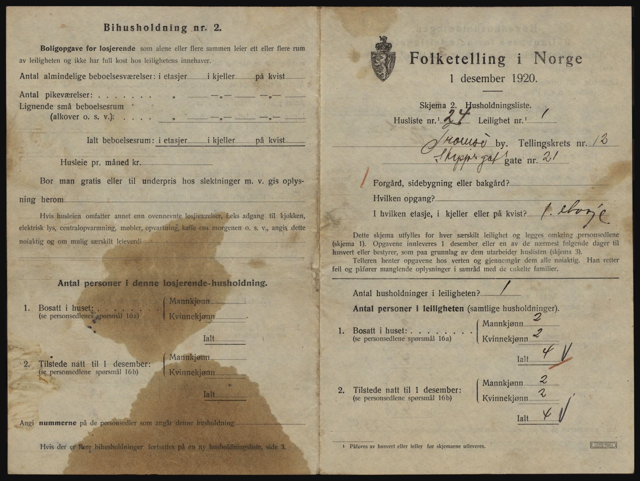 SATØ, 1920 census for Tromsø, 1920, p. 5991