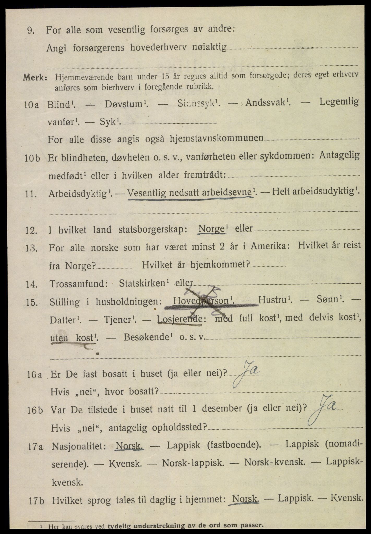 SAT, 1920 census for Egge, 1920, p. 3897