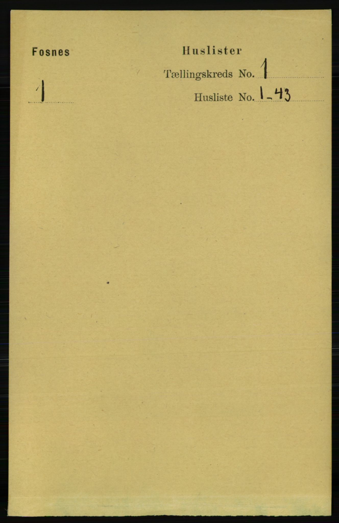 RA, 1891 census for 1748 Fosnes, 1891, p. 23