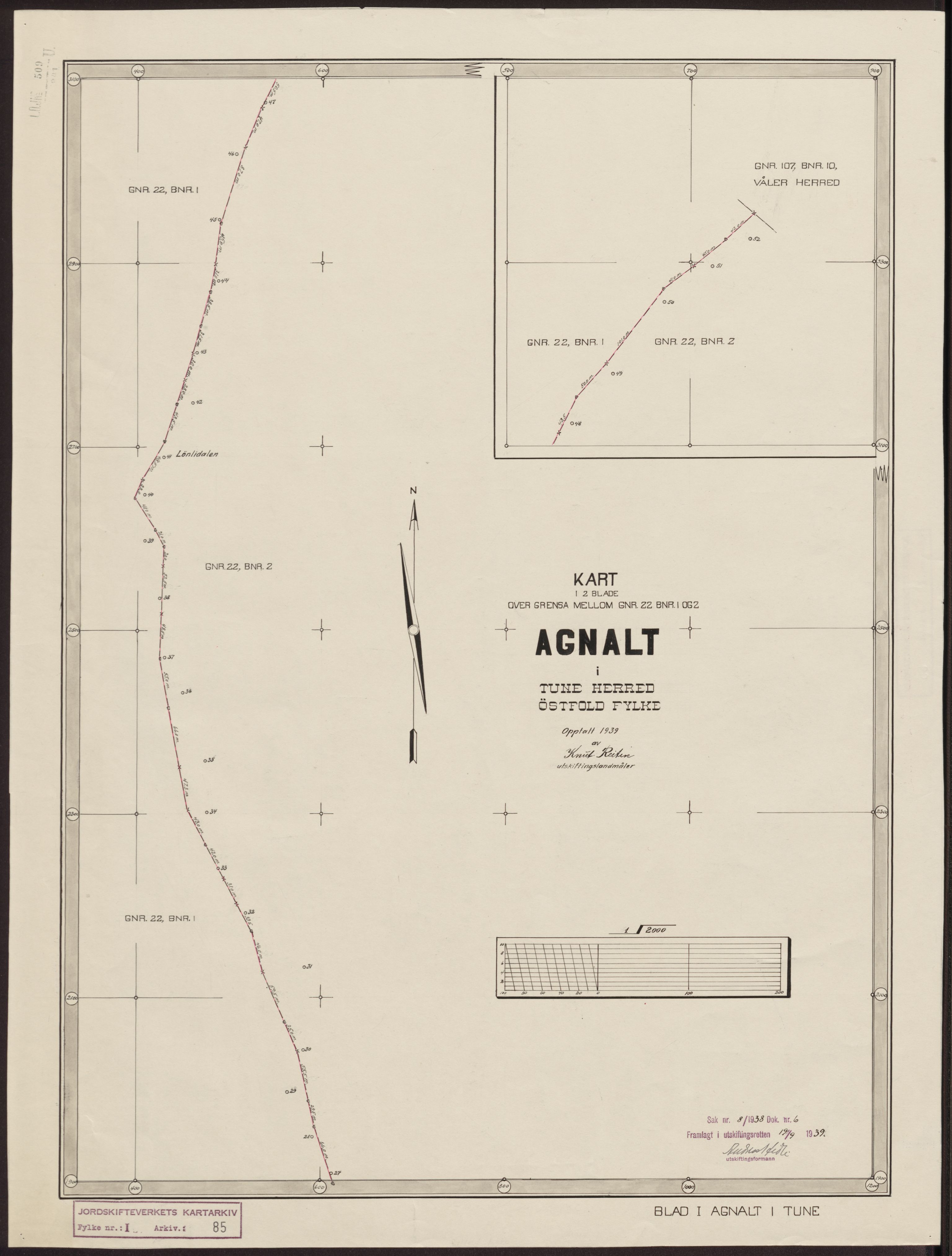 Jordskifteverkets kartarkiv, AV/RA-S-3929/T, 1859-1988, p. 110