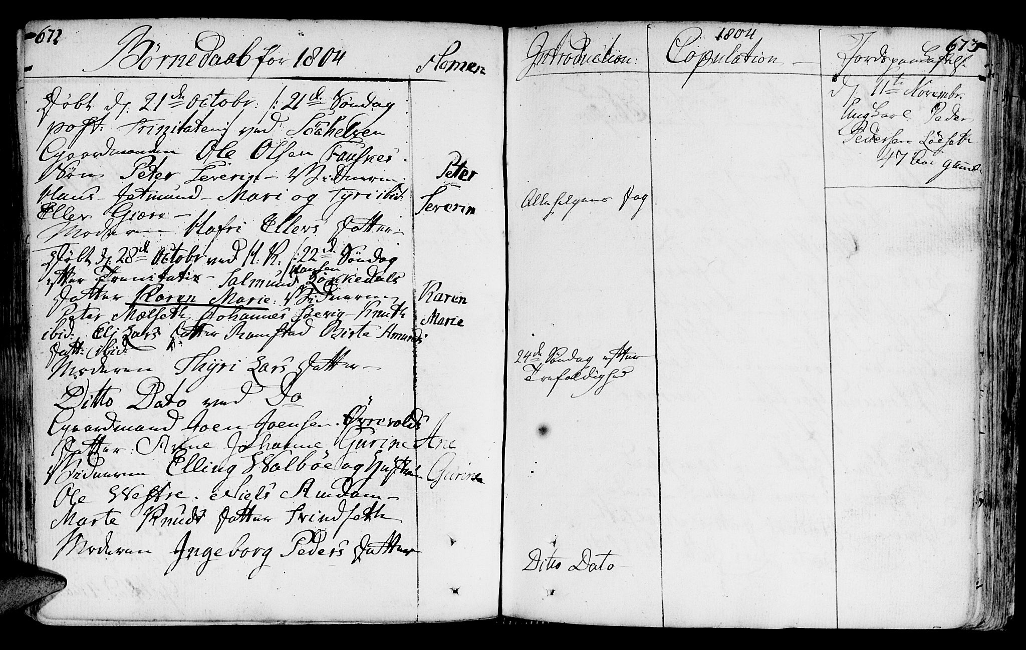 Ministerialprotokoller, klokkerbøker og fødselsregistre - Møre og Romsdal, SAT/A-1454/522/L0308: Parish register (official) no. 522A03, 1773-1809, p. 672-673