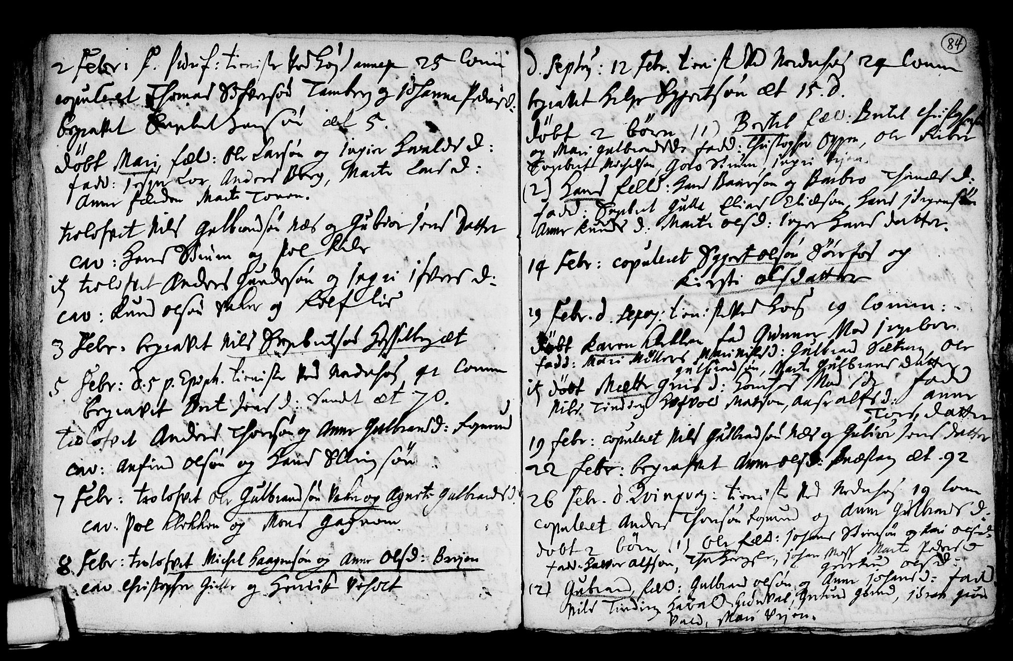 Norderhov kirkebøker, AV/SAKO-A-237/F/Fa/L0001: Parish register (official) no. 1, 1704-1716, p. 84