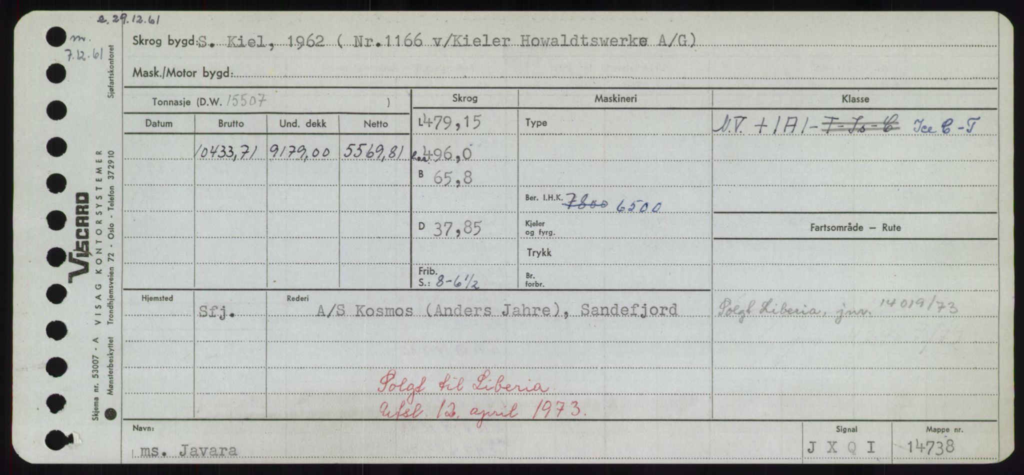 Sjøfartsdirektoratet med forløpere, Skipsmålingen, RA/S-1627/H/Hd/L0019: Fartøy, J, p. 313