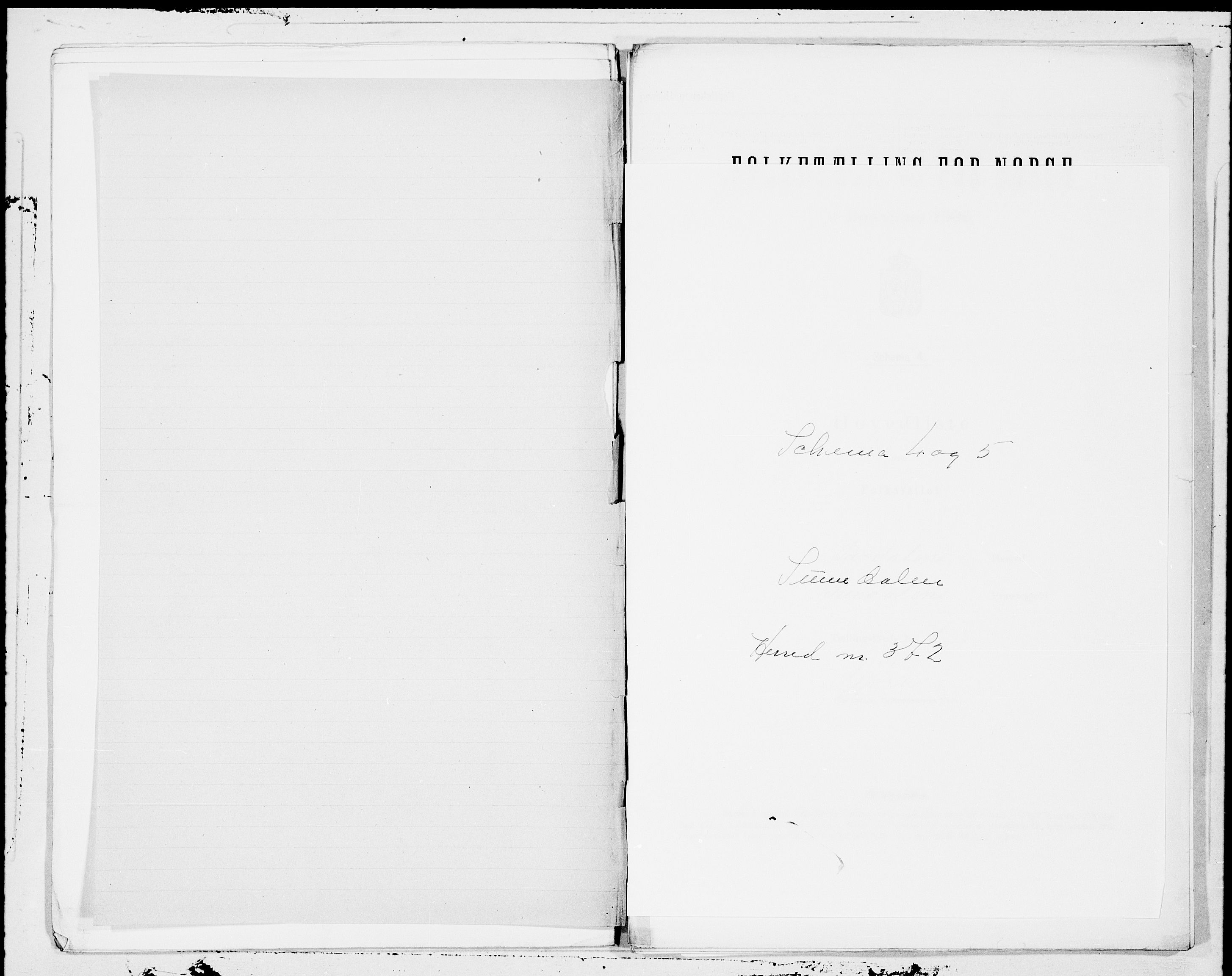 SAT, 1900 census for Sunndal, 1900, p. 1