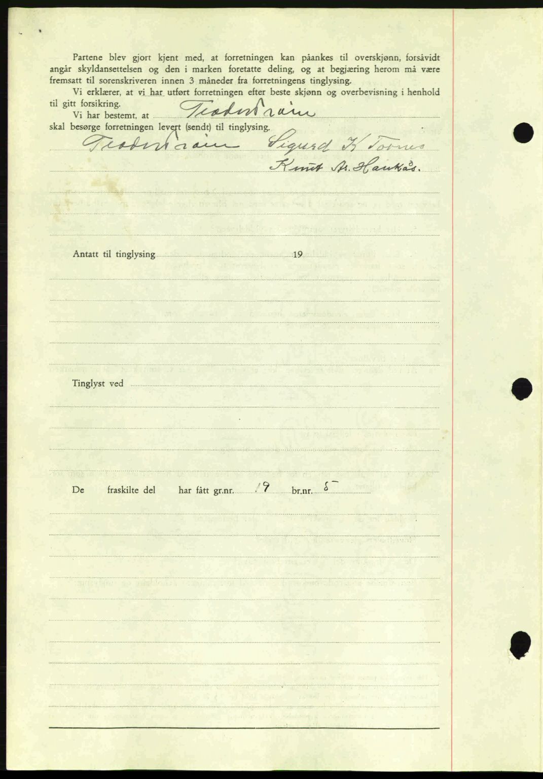 Romsdal sorenskriveri, AV/SAT-A-4149/1/2/2C: Mortgage book no. A6, 1938-1939, Diary no: : 634/1939