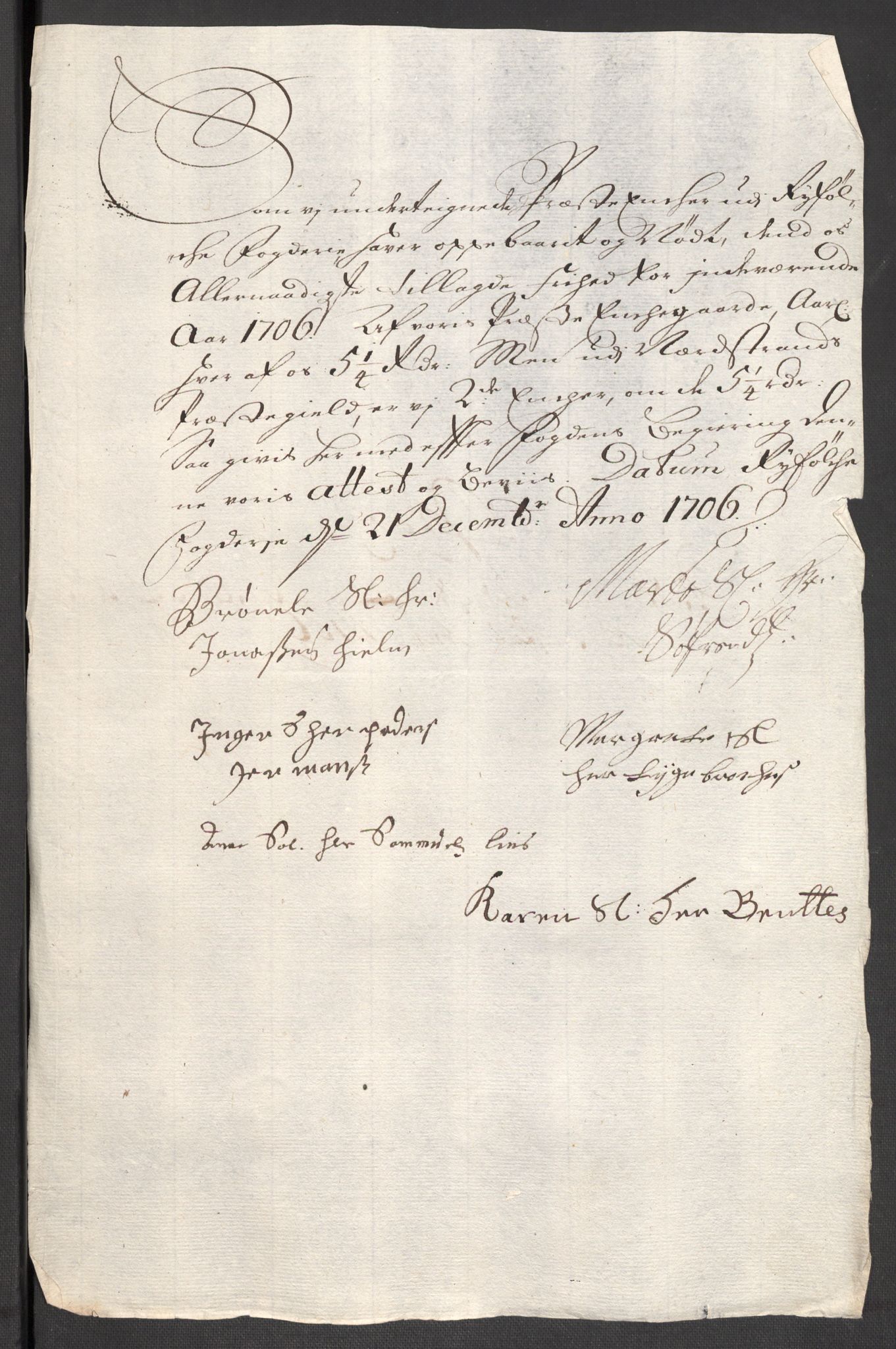 Rentekammeret inntil 1814, Reviderte regnskaper, Fogderegnskap, AV/RA-EA-4092/R47/L2861: Fogderegnskap Ryfylke, 1706-1709, p. 52