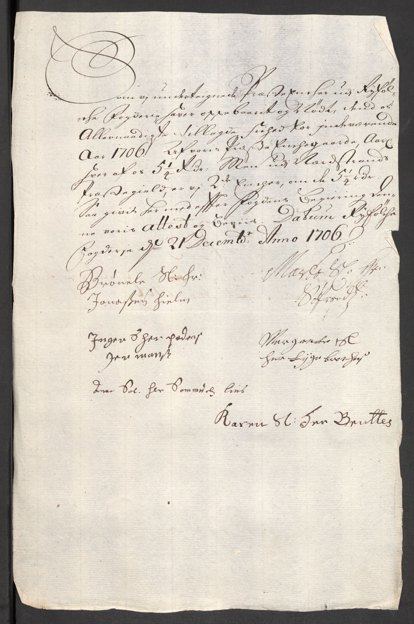 Rentekammeret inntil 1814, Reviderte regnskaper, Fogderegnskap, RA/EA-4092/R47/L2861: Fogderegnskap Ryfylke, 1706-1709, p. 52