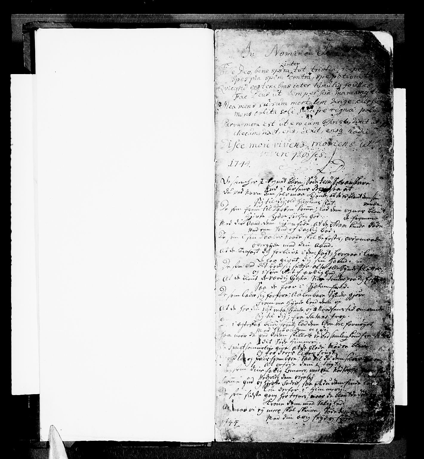 Trondenes sokneprestkontor, SATØ/S-1319/H/Ha/L0001kirke: Parish register (official) no. 1, 1744-1777, p. 1