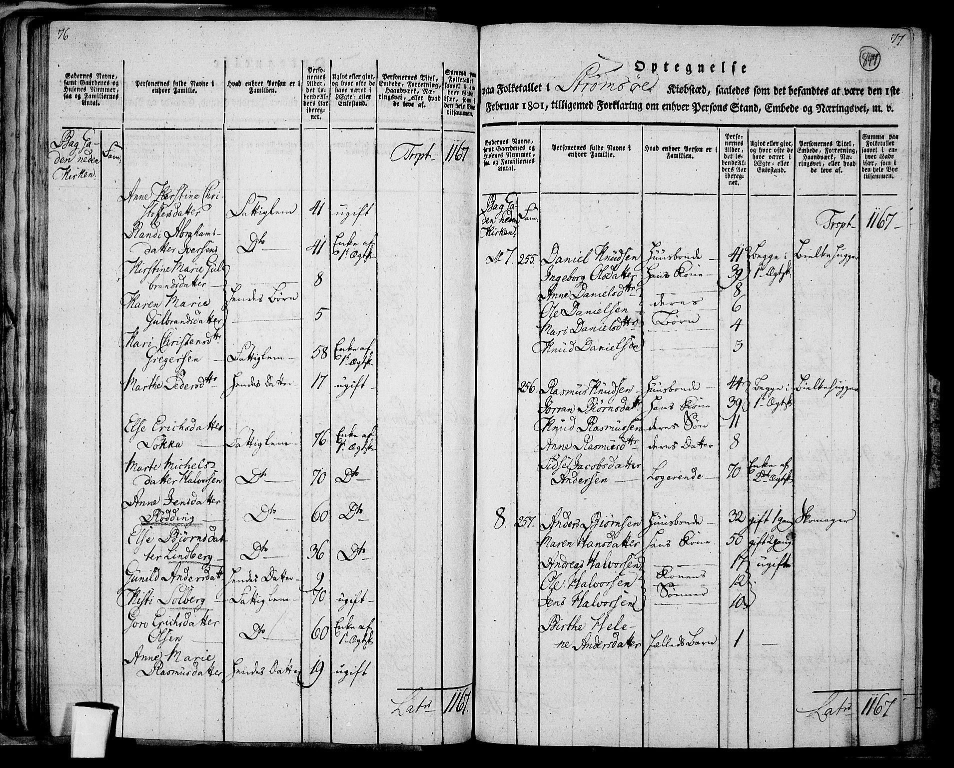 RA, 1801 census for 0602P Bragernes, 1801, p. 846b-847a