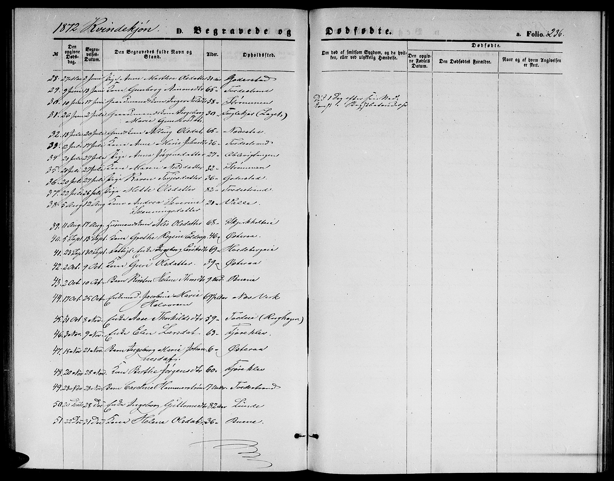 Holt sokneprestkontor, AV/SAK-1111-0021/F/Fb/L0009: Parish register (copy) no. B 9, 1871-1883, p. 236