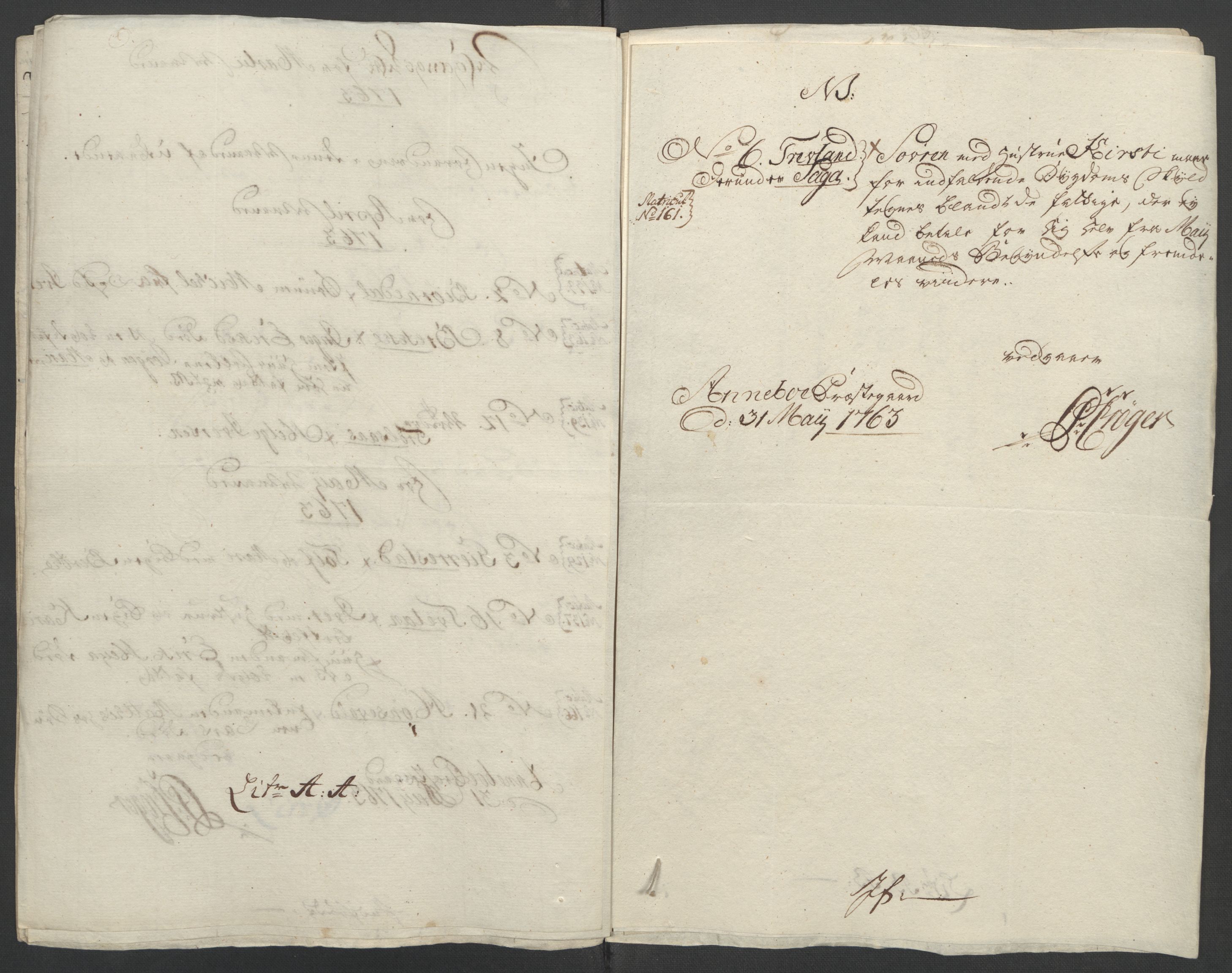 Rentekammeret inntil 1814, Reviderte regnskaper, Fogderegnskap, RA/EA-4092/R33/L2033: Ekstraskatten Larvik grevskap, 1762-1764, p. 190