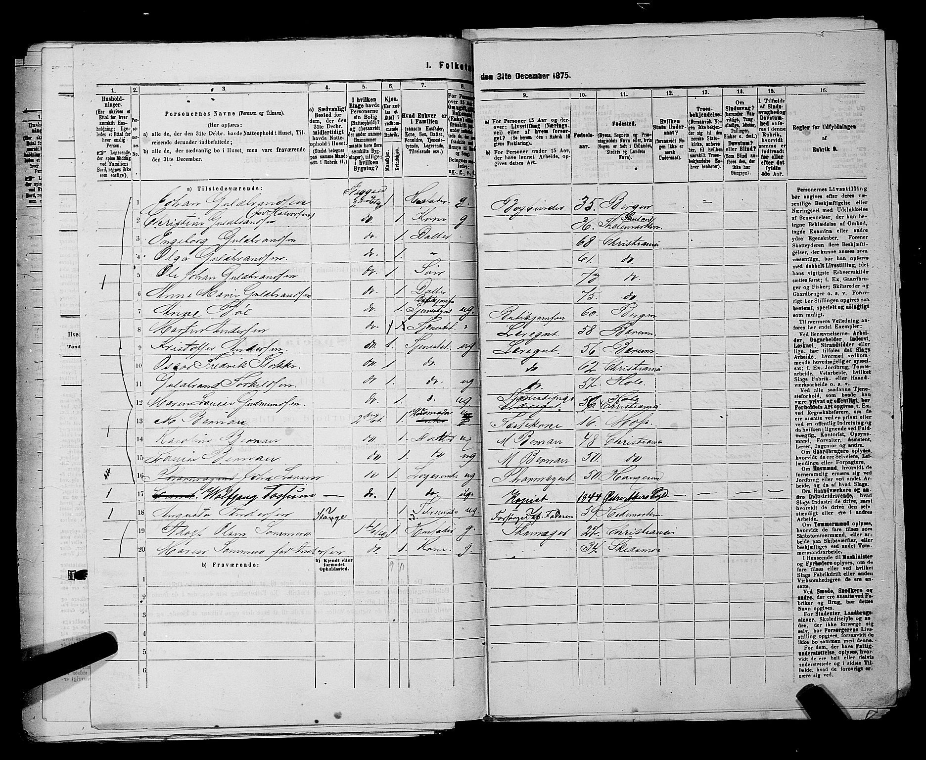 RA, 1875 census for 0301 Kristiania, 1875, p. 835