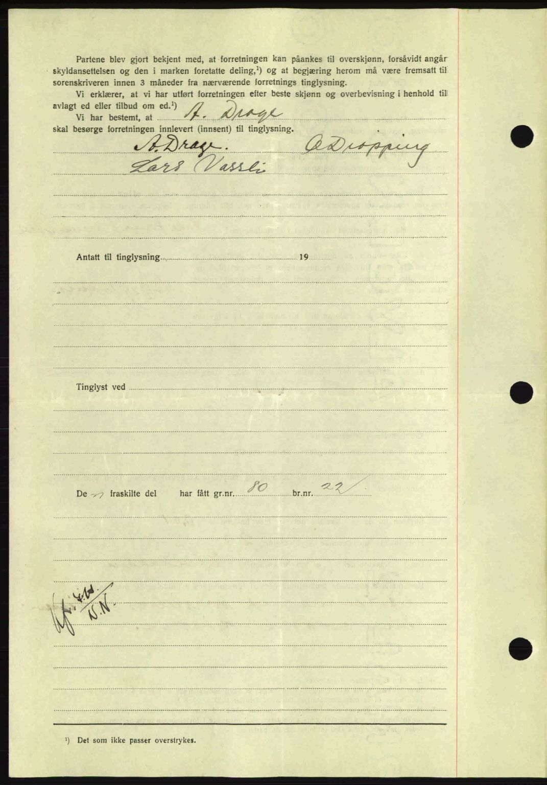 Nordmøre sorenskriveri, AV/SAT-A-4132/1/2/2Ca: Mortgage book no. A93, 1942-1942, Diary no: : 2706/1942