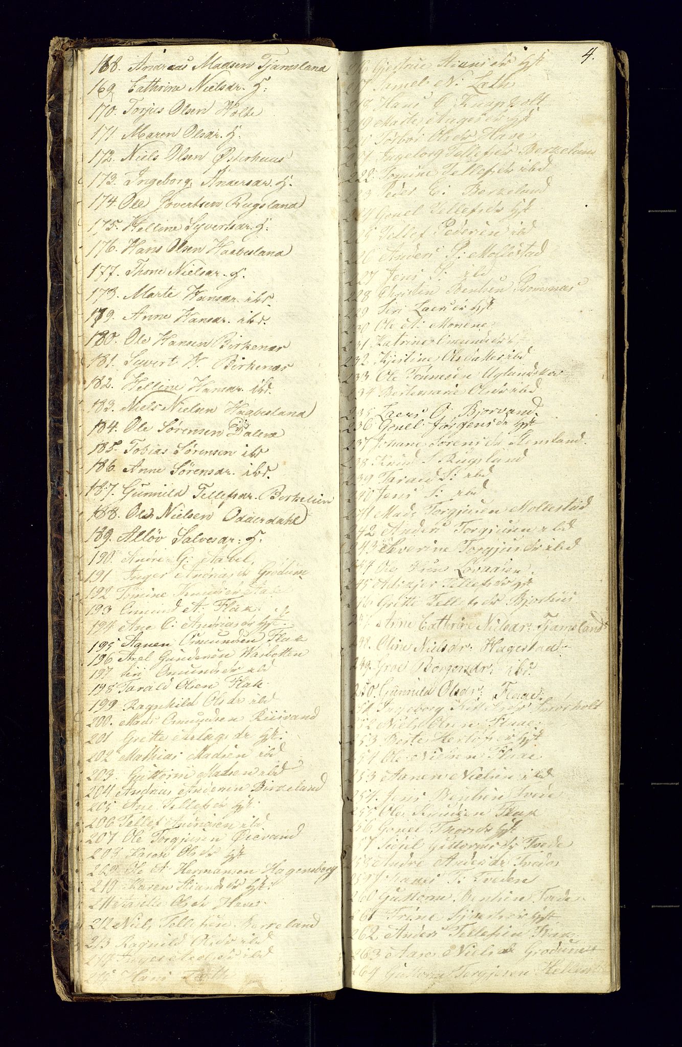 Birkenes sokneprestkontor, AV/SAK-1111-0004/F/Fc/L0002: Communicants register no. C-2, 1839-1849, p. 4
