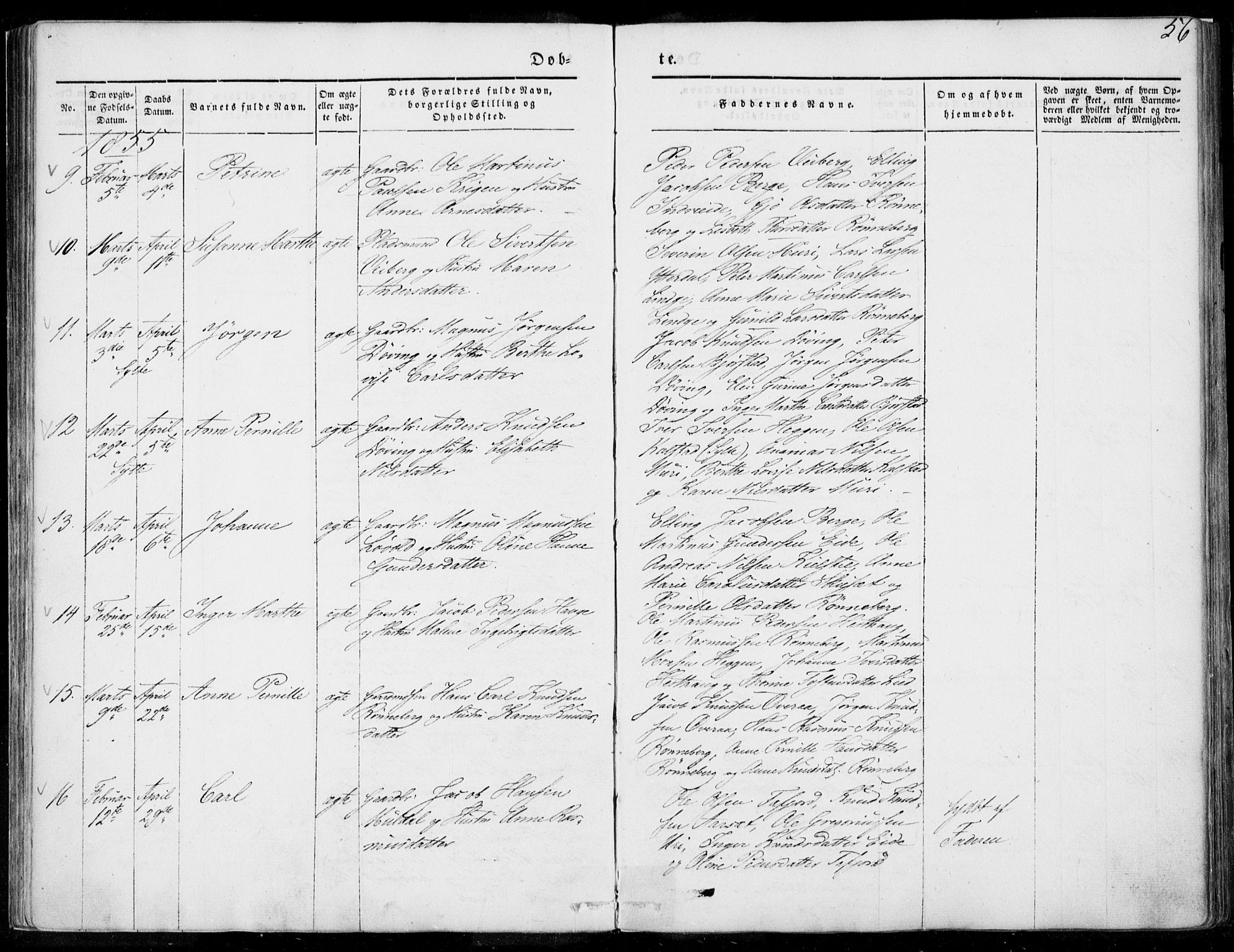Ministerialprotokoller, klokkerbøker og fødselsregistre - Møre og Romsdal, SAT/A-1454/519/L0249: Parish register (official) no. 519A08, 1846-1868, p. 56