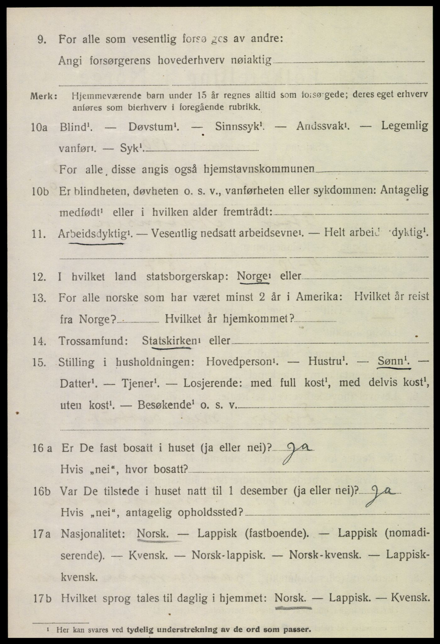 SAT, 1920 census for Nærøy, 1920, p. 1900