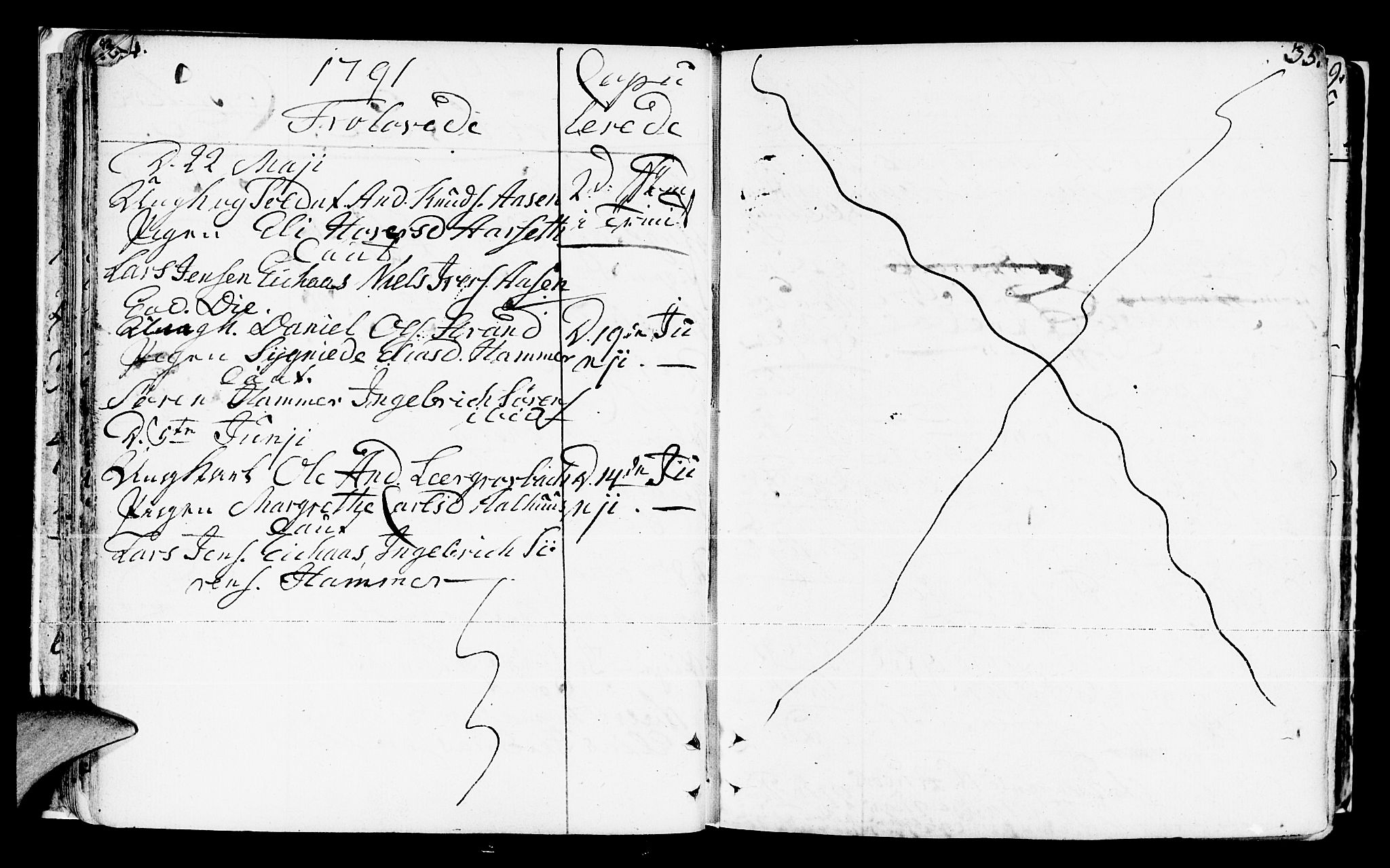 Jølster sokneprestembete, AV/SAB-A-80701/H/Haa/Haaa/L0005: Parish register (official) no. A 5, 1790-1821, p. 34-35