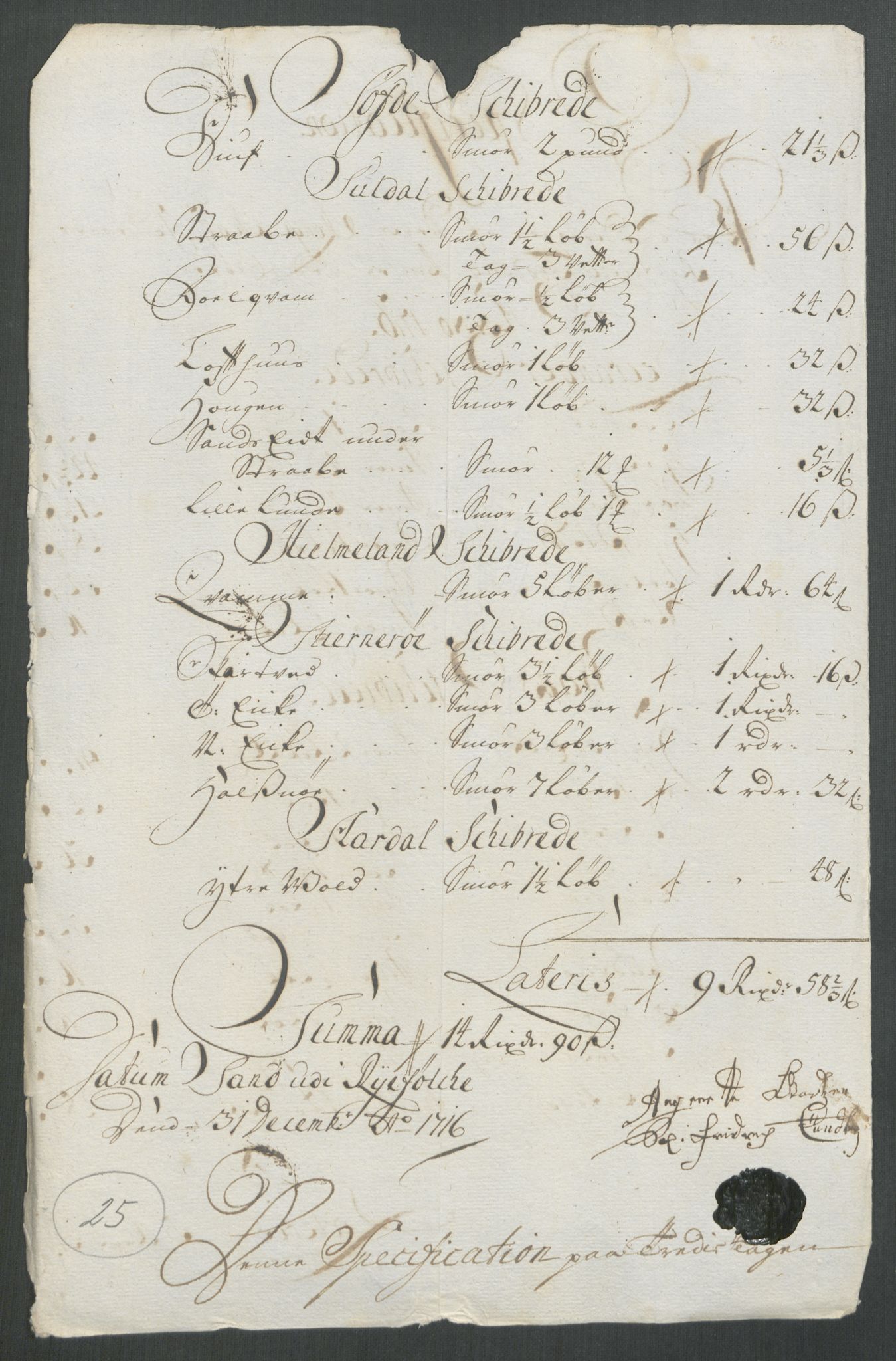 Rentekammeret inntil 1814, Reviderte regnskaper, Fogderegnskap, RA/EA-4092/R47/L2869: Fogderegnskap Ryfylke, 1716, p. 215