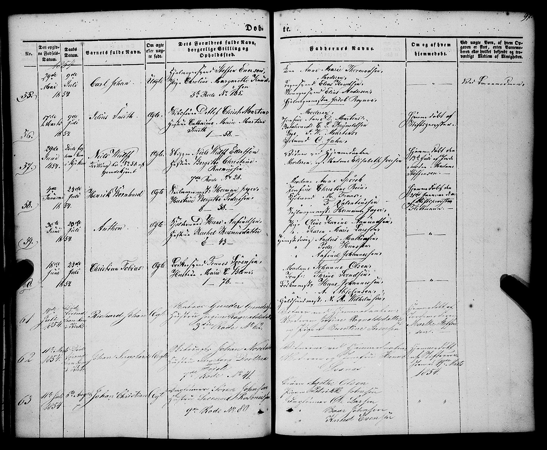 Nykirken Sokneprestembete, AV/SAB-A-77101/H/Haa/L0014: Parish register (official) no. B 1, 1844-1858, p. 97